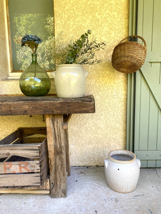 Ancien Grand Pot à Confit en Terre Cuite Vernissée – XIXe