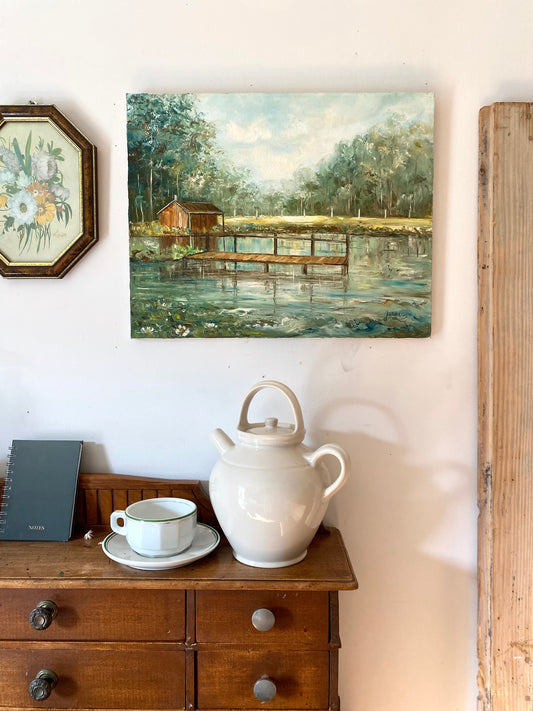 Huile sur toile vintage