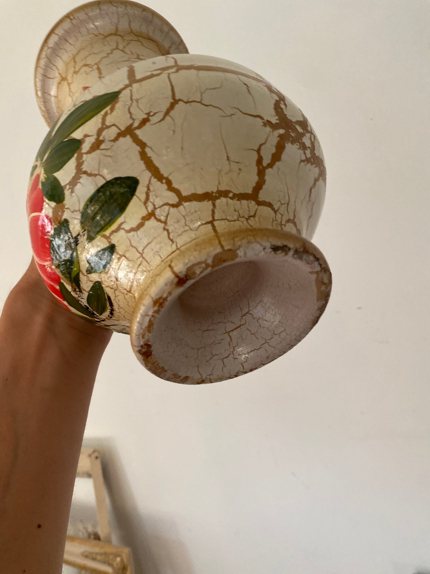 Vase en céramique craquelée, 1960