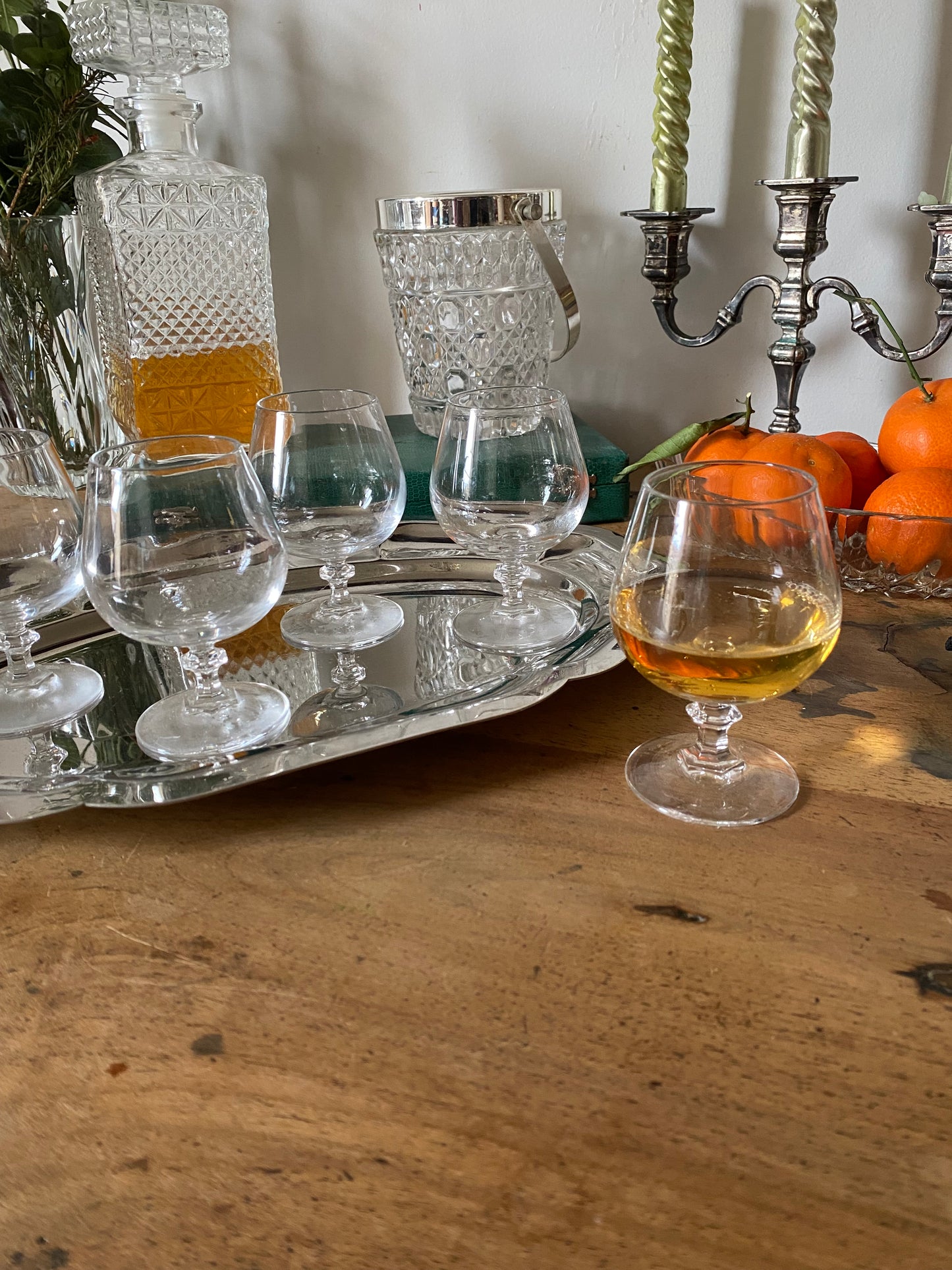 Service à digestif en cristal ancien