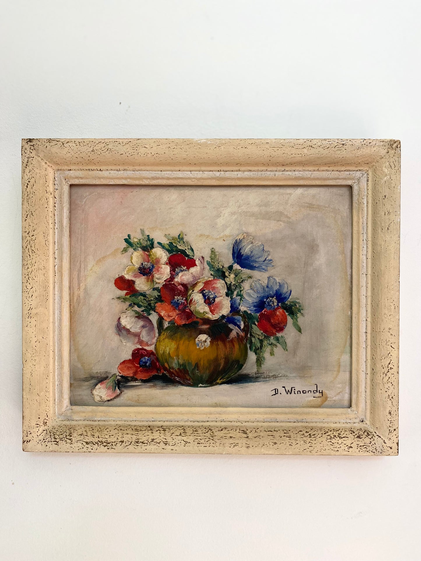 Nature morte aux fleurs, milieu du XXe siècle.