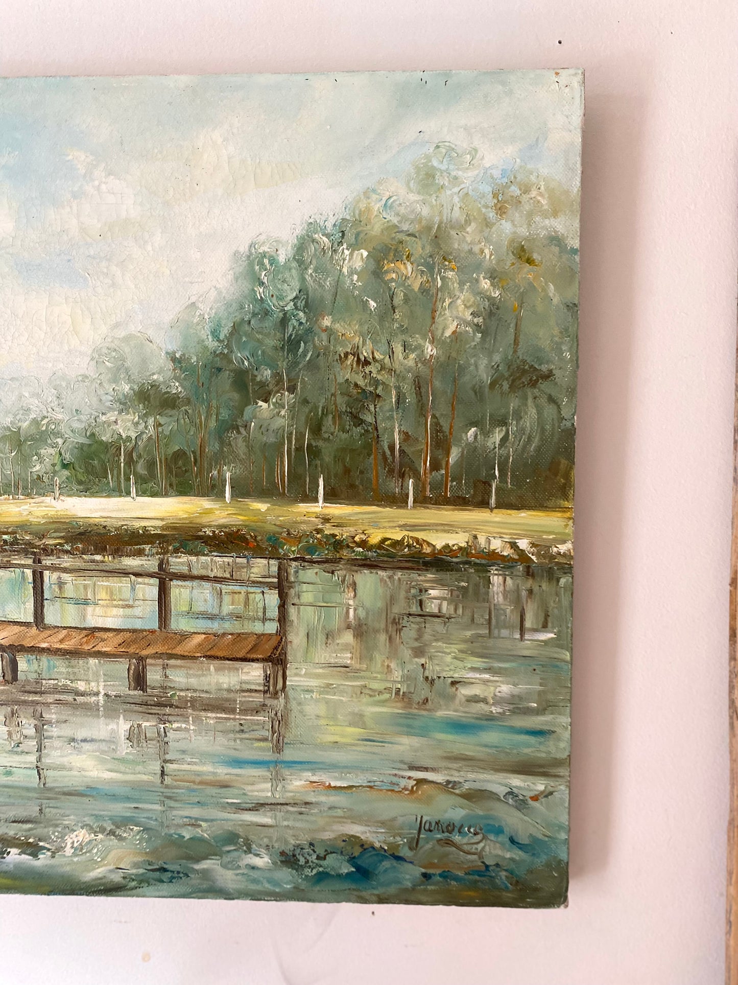 Huile sur toile vintage