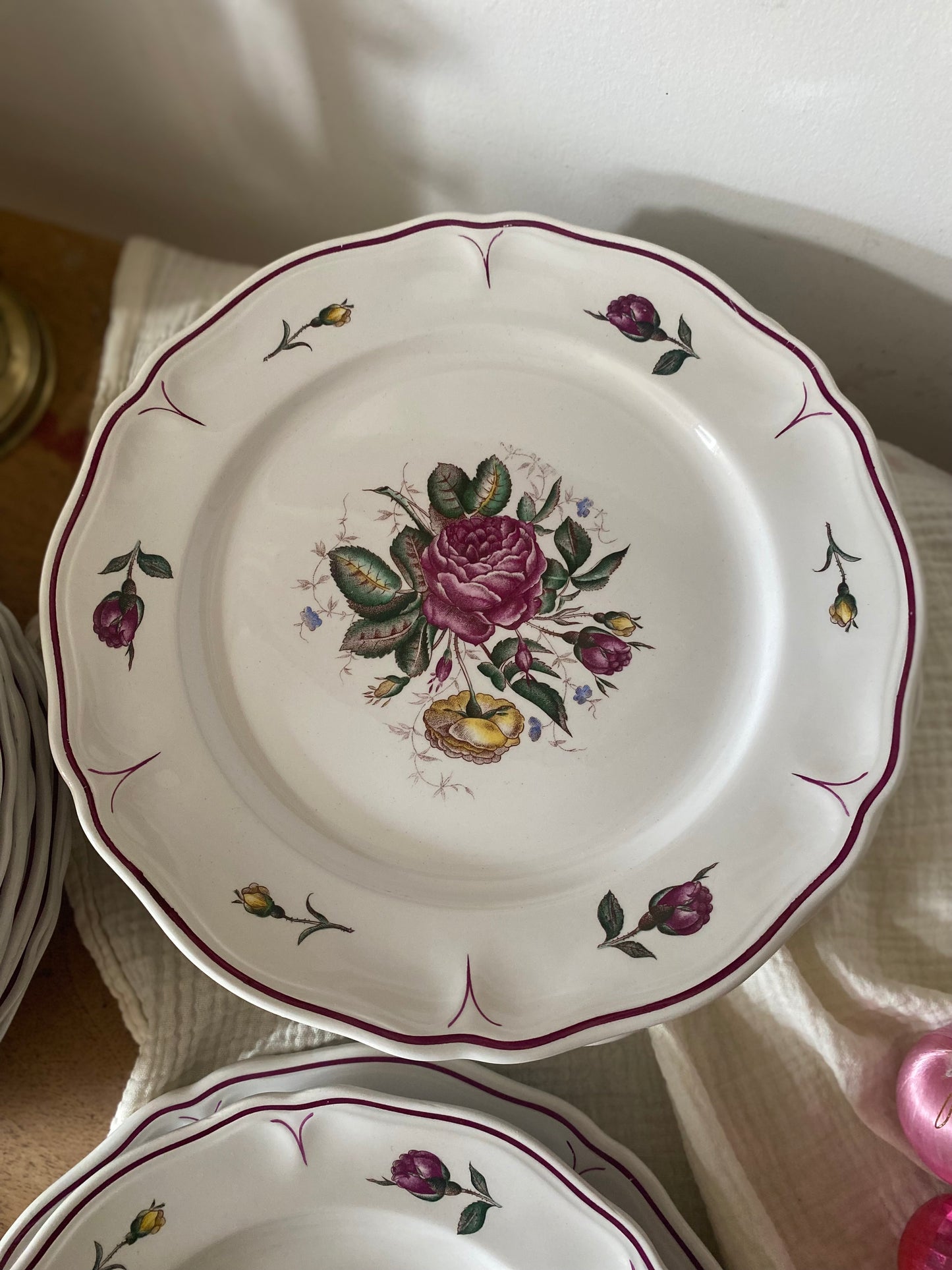 Service 20 pièces Faïence Moulin des Loups - 1950