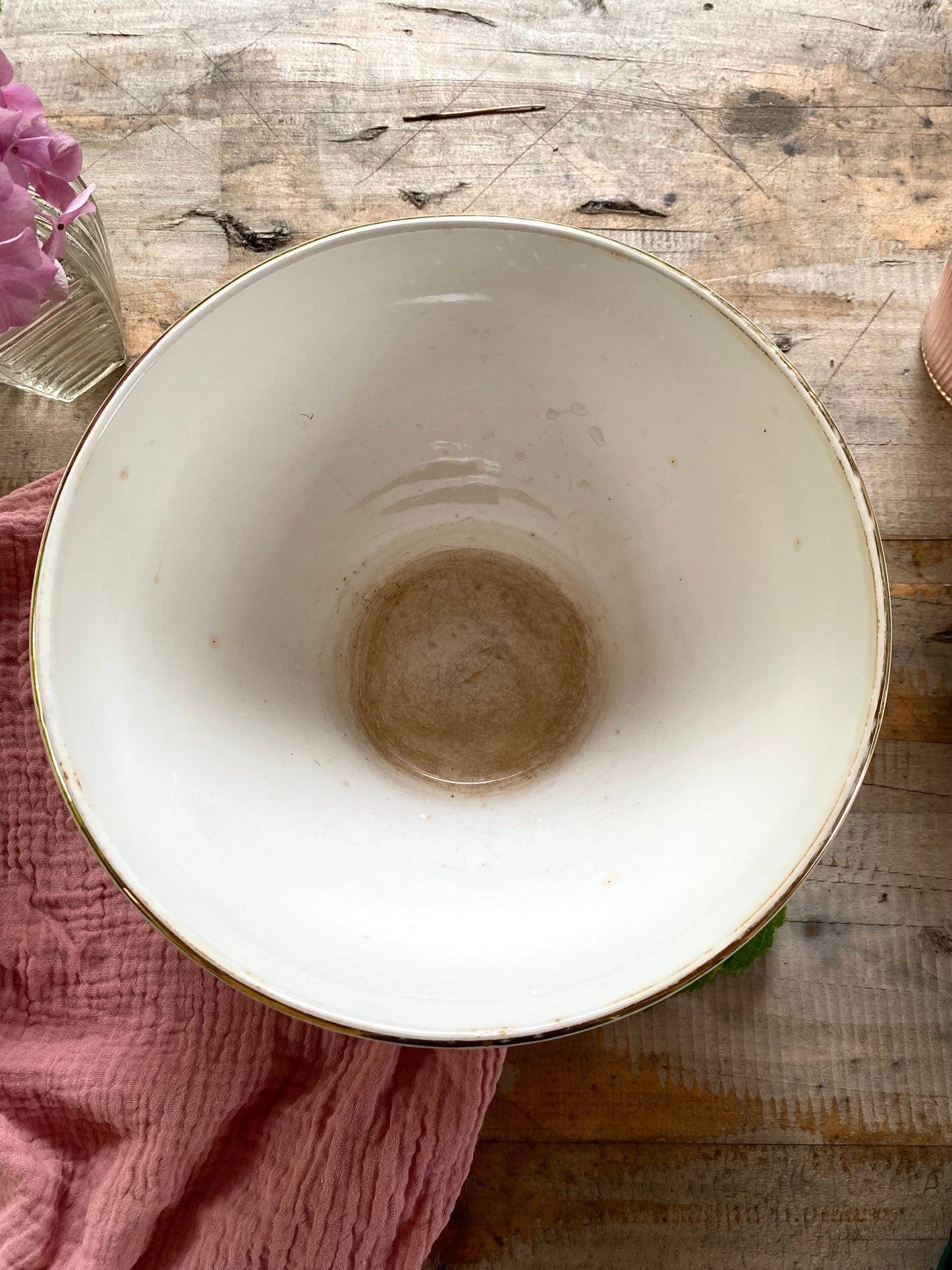 Saladier en faïence ancienne