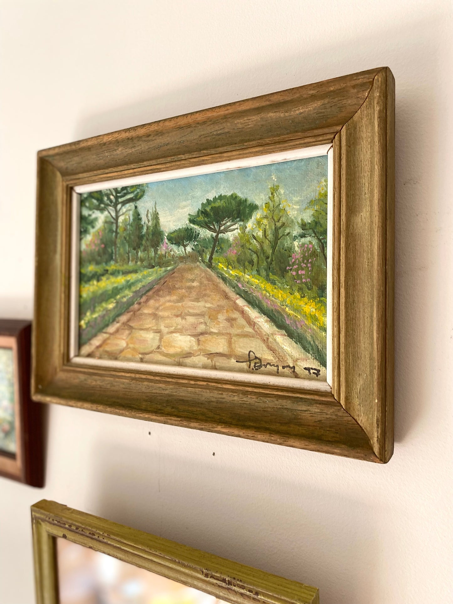 Trio de tableaux anciens