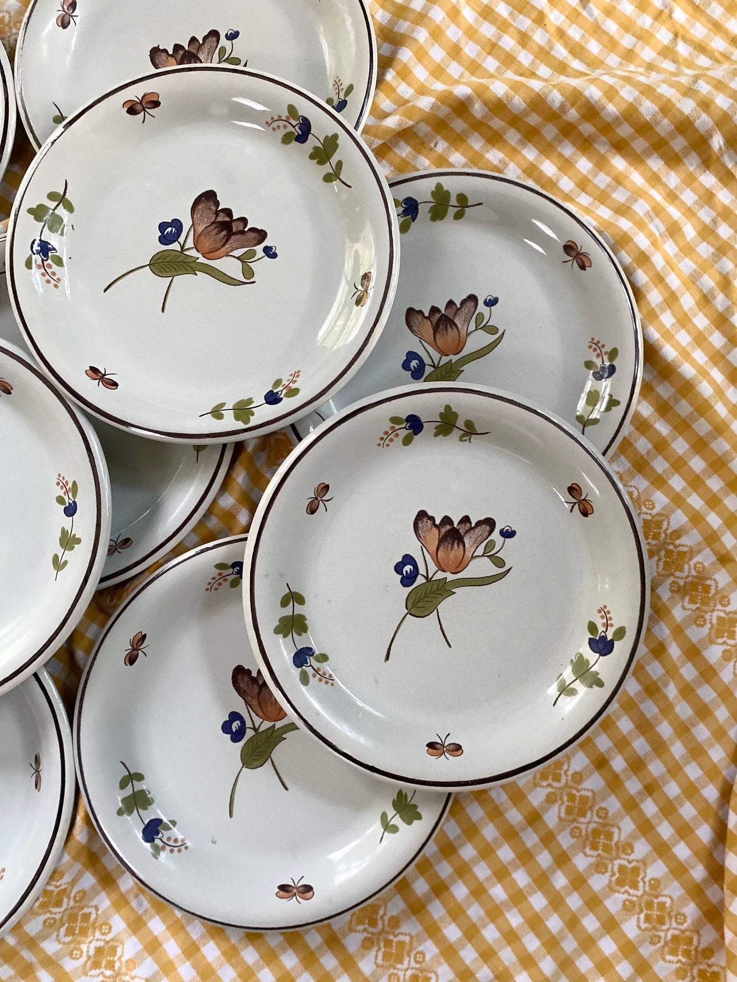 Assiettes en céramique ancienne