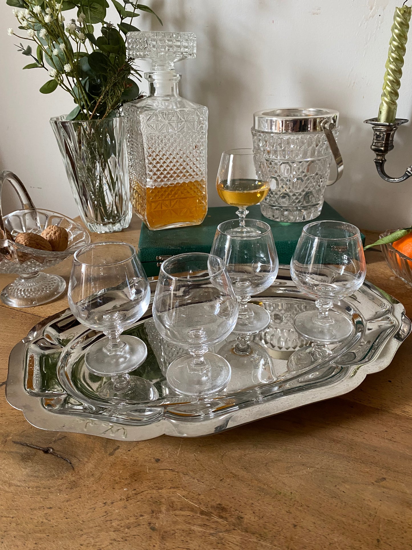 Service à digestif en cristal ancien