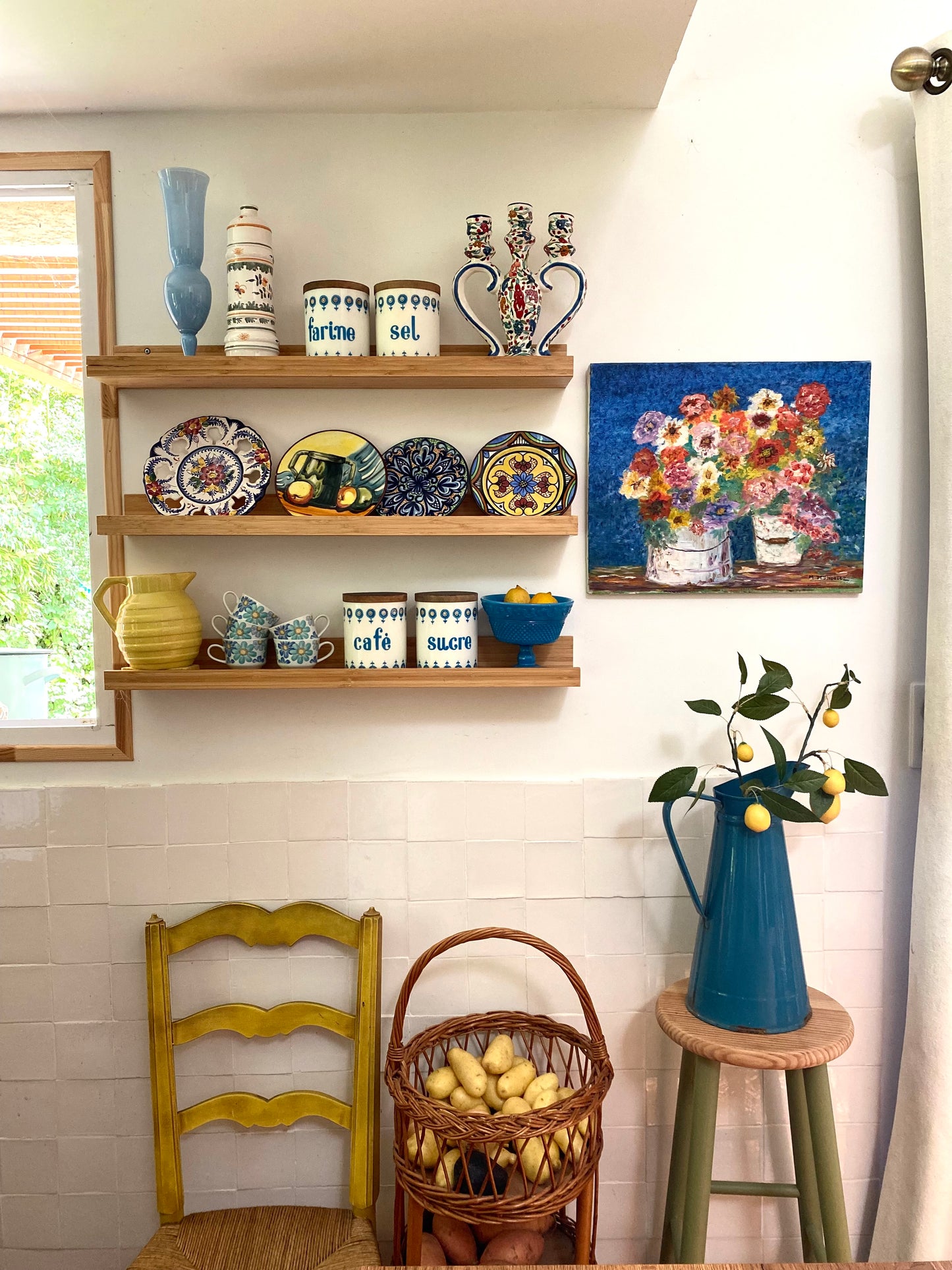 Série de pots à épices vintage