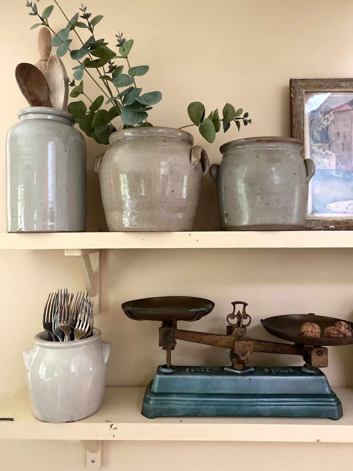 Pot en grès vernissé gris, début XXe siècle