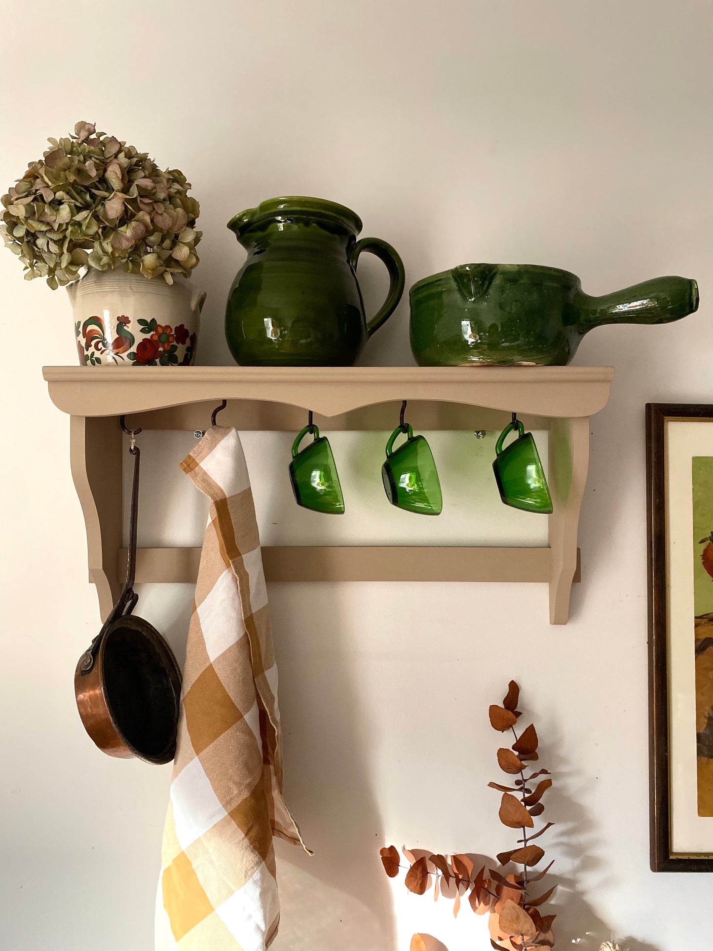 Étagère murale en bois ancien