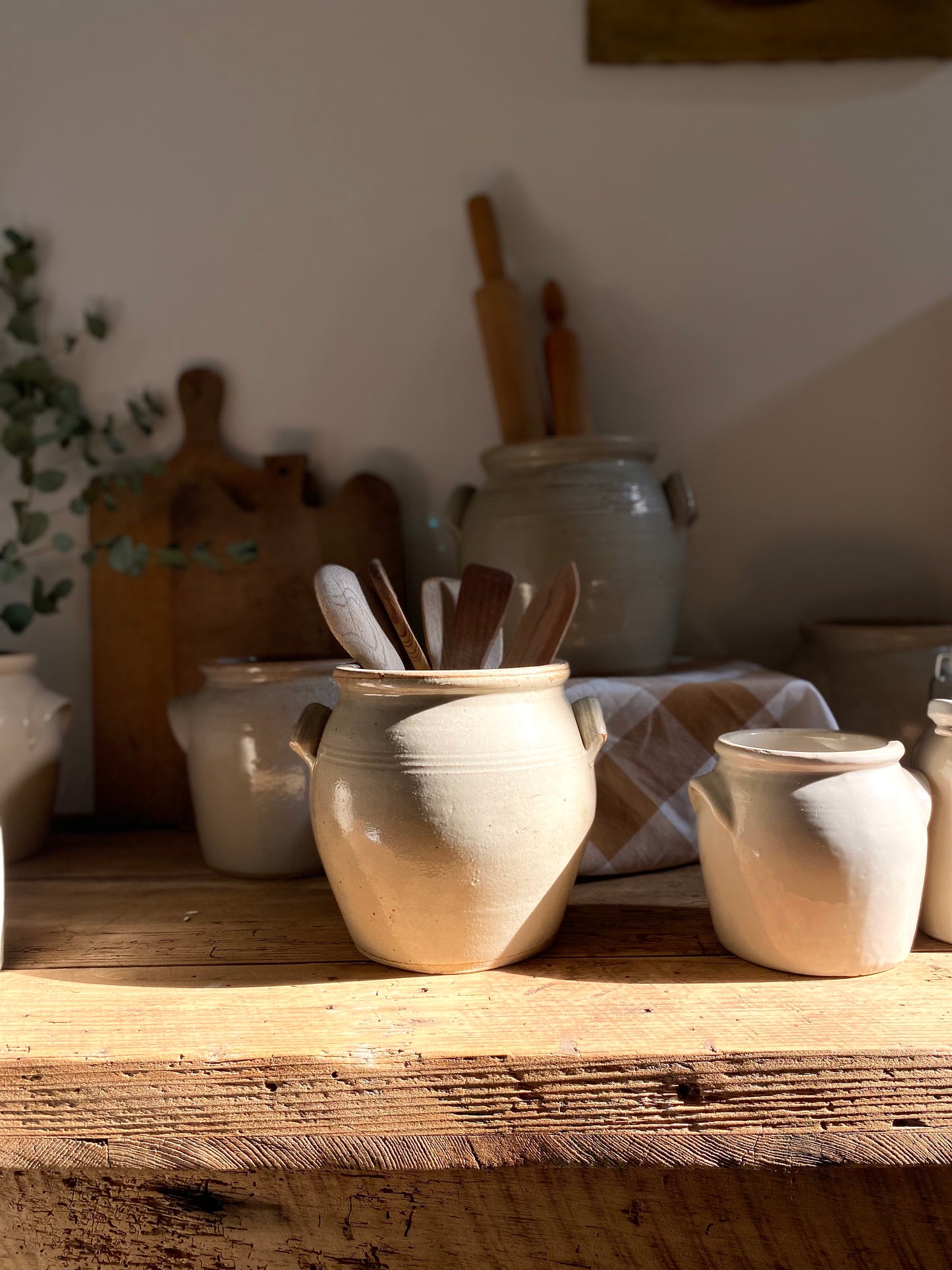 Pot à graisse ancien en grès