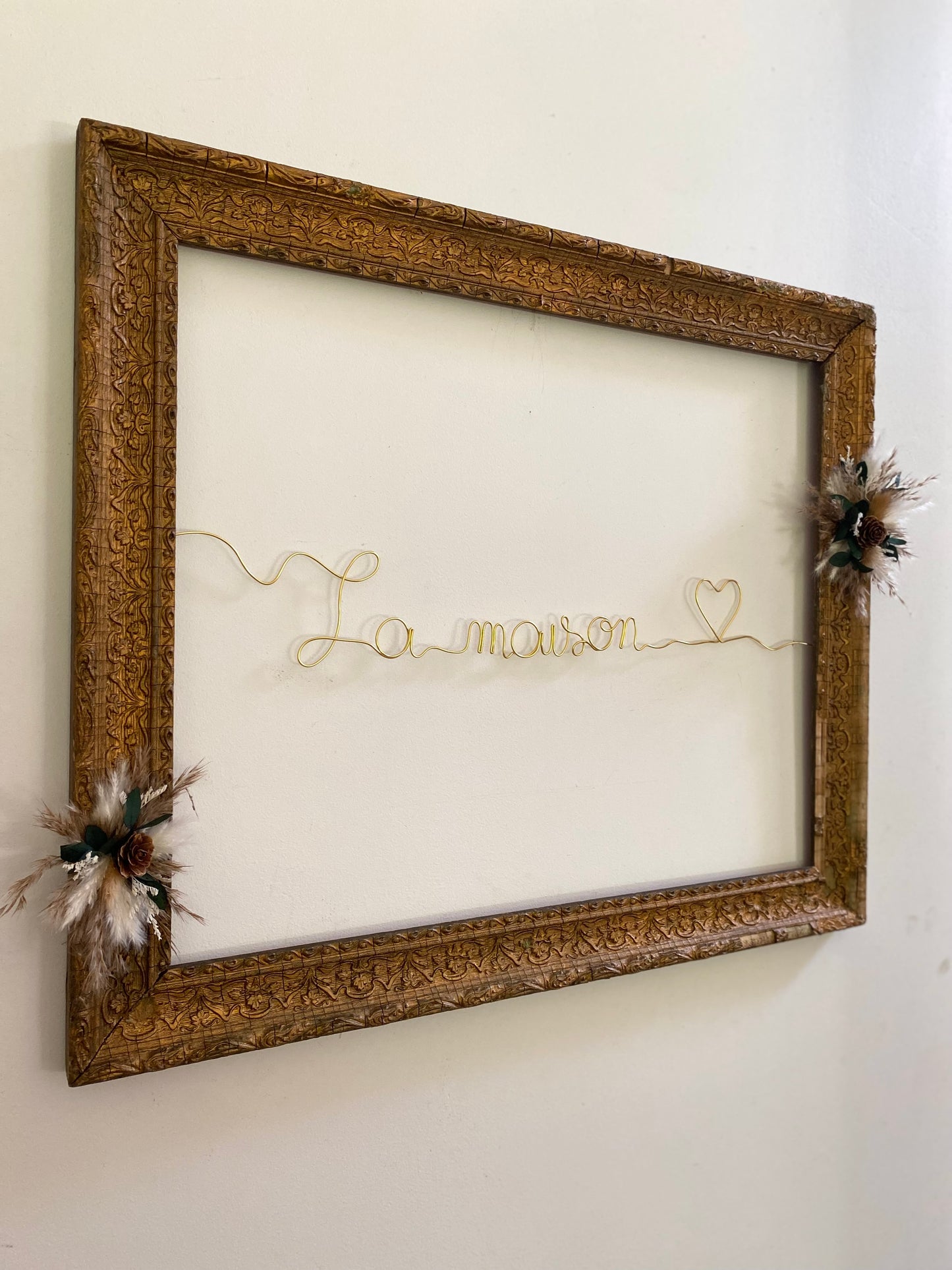 Cadre ancien décoratif  "La maison"