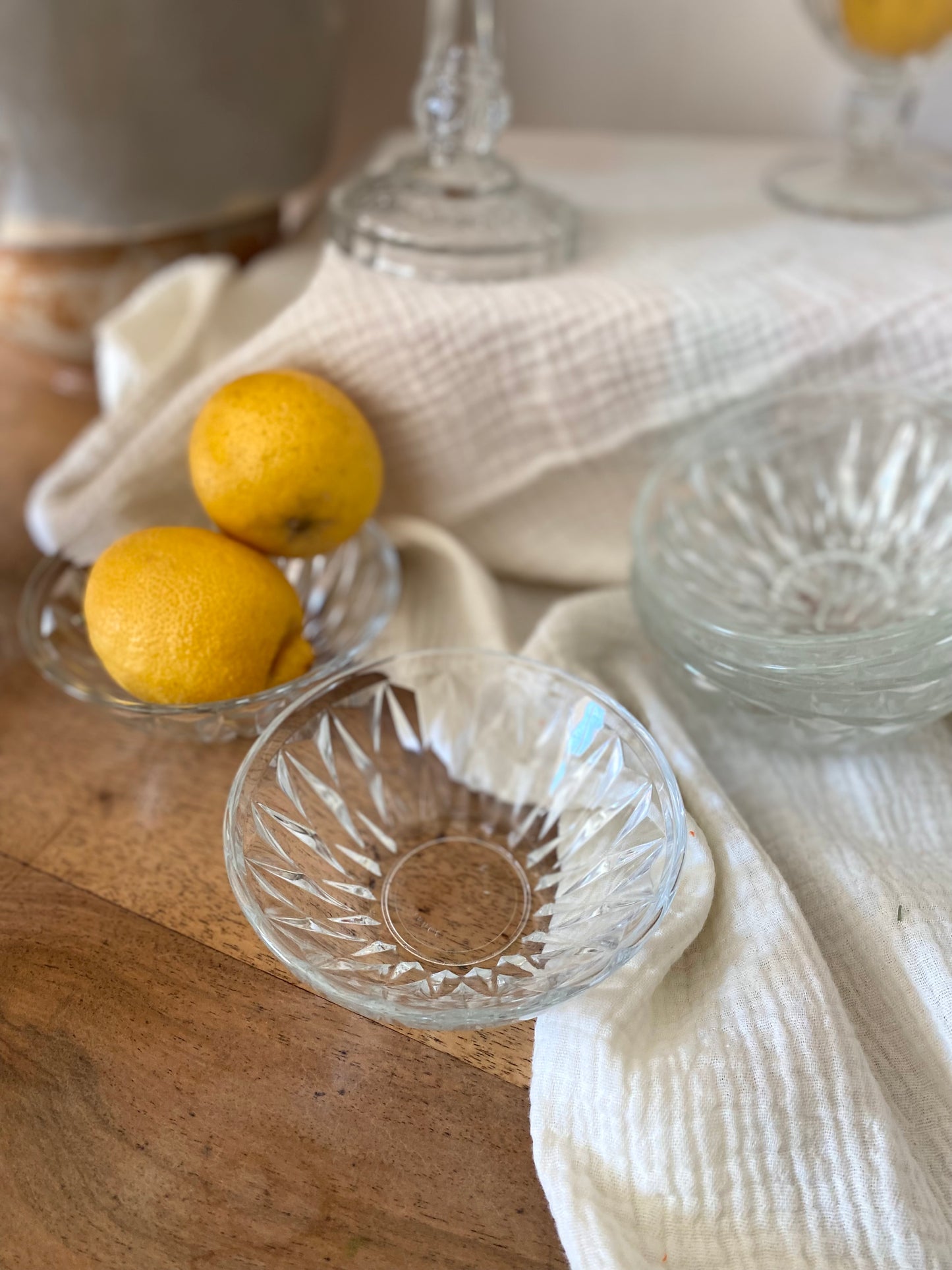 Coupelles en verre moulé 1960