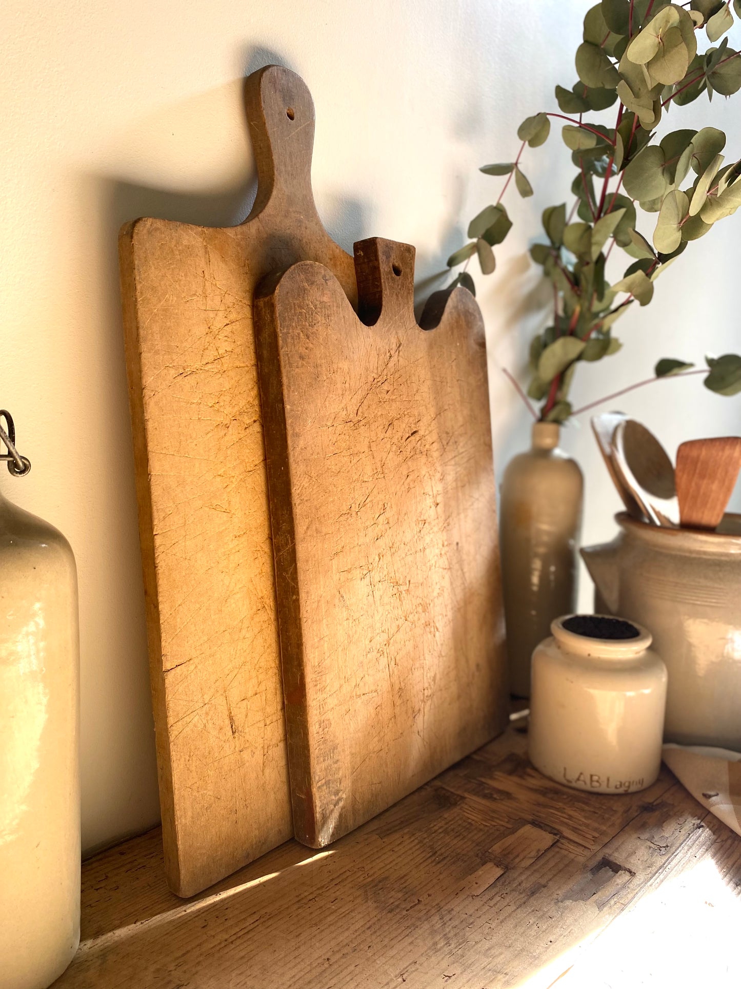 Planche à découper en bois ancien