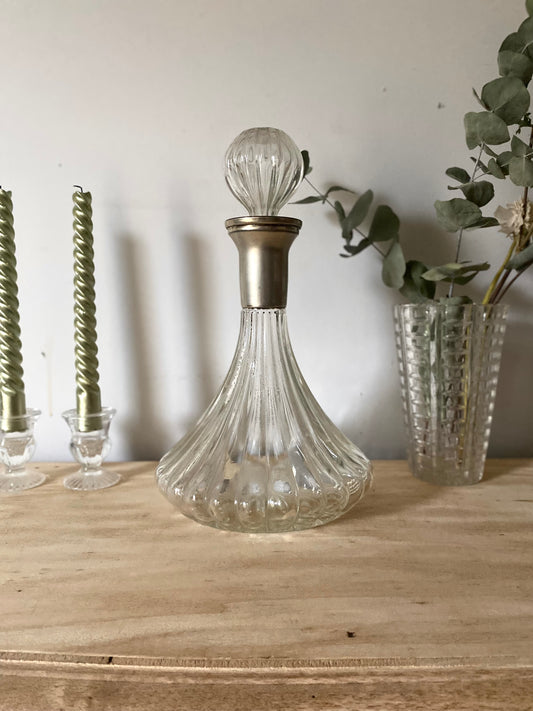 Carafe en verre vintage