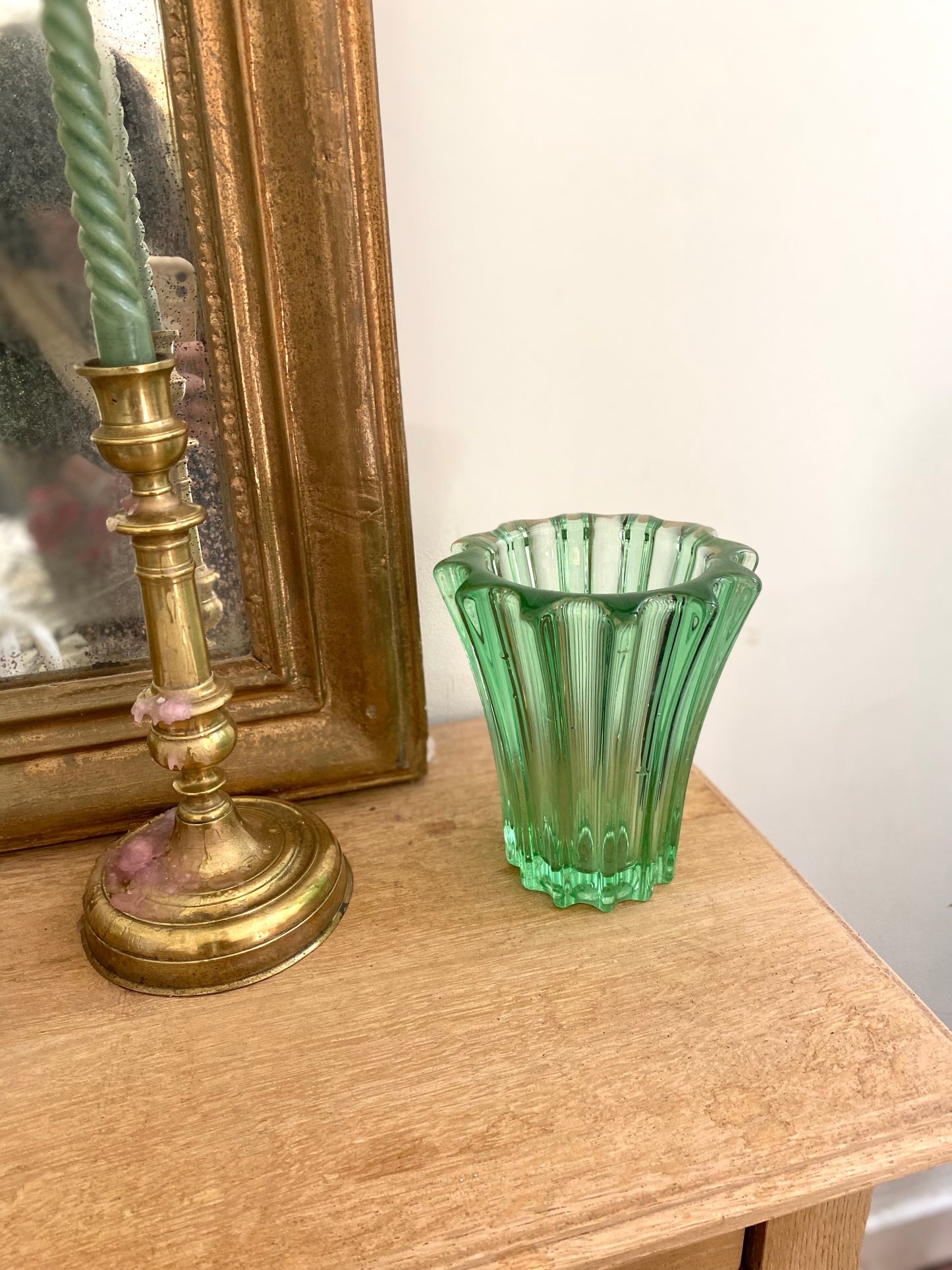 Vase en verre vintage