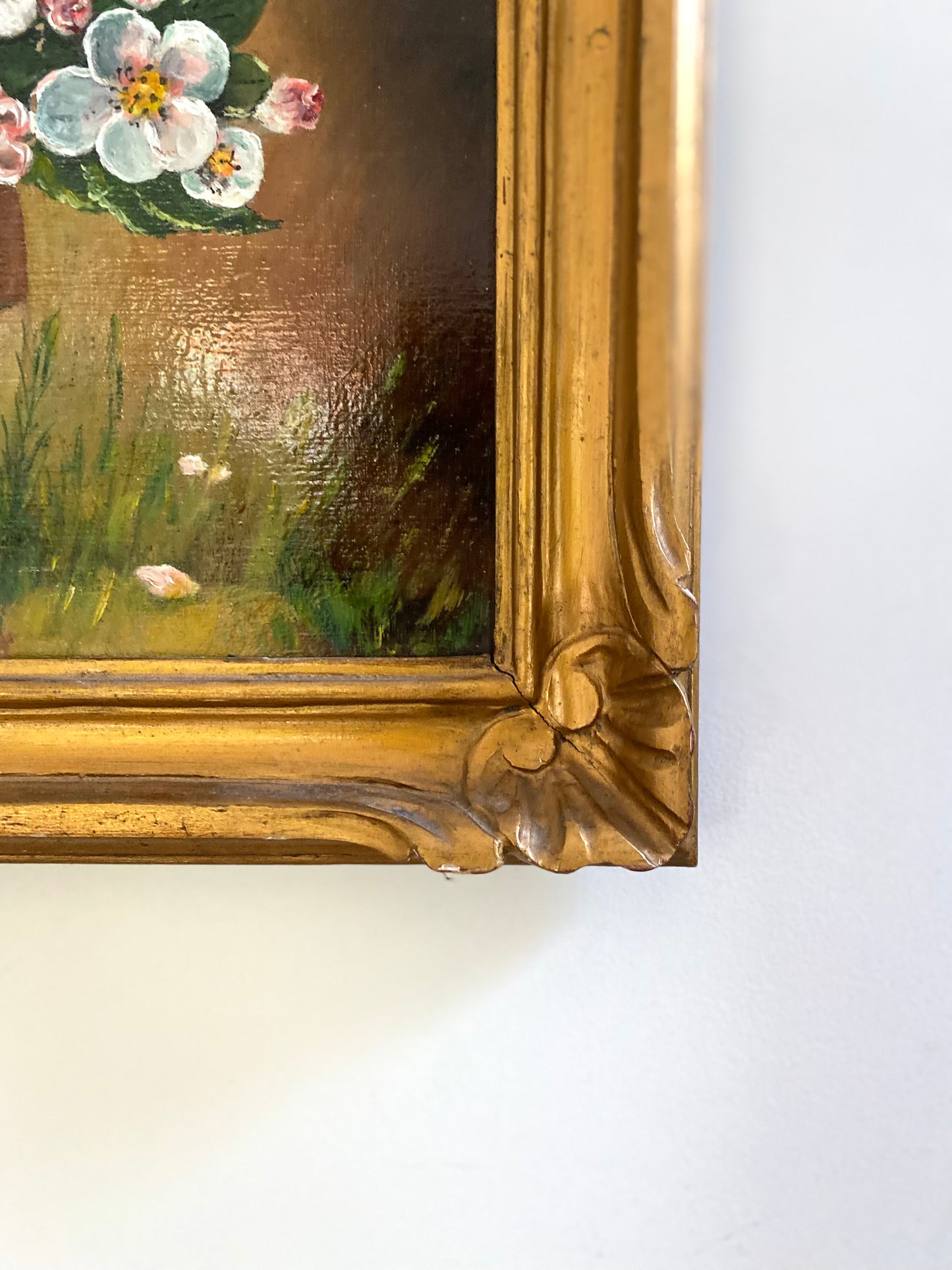 Huile sur toile ancienne