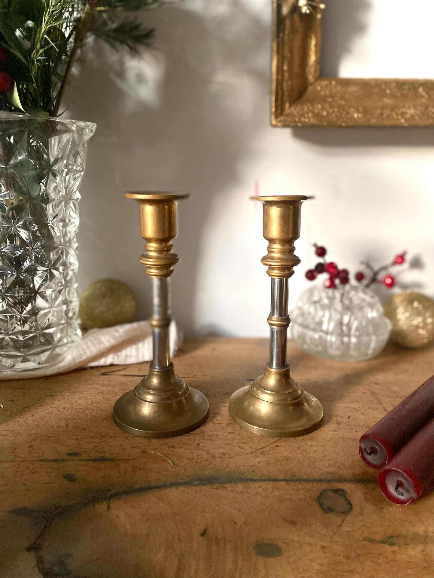 Paire de bougeoir ancien