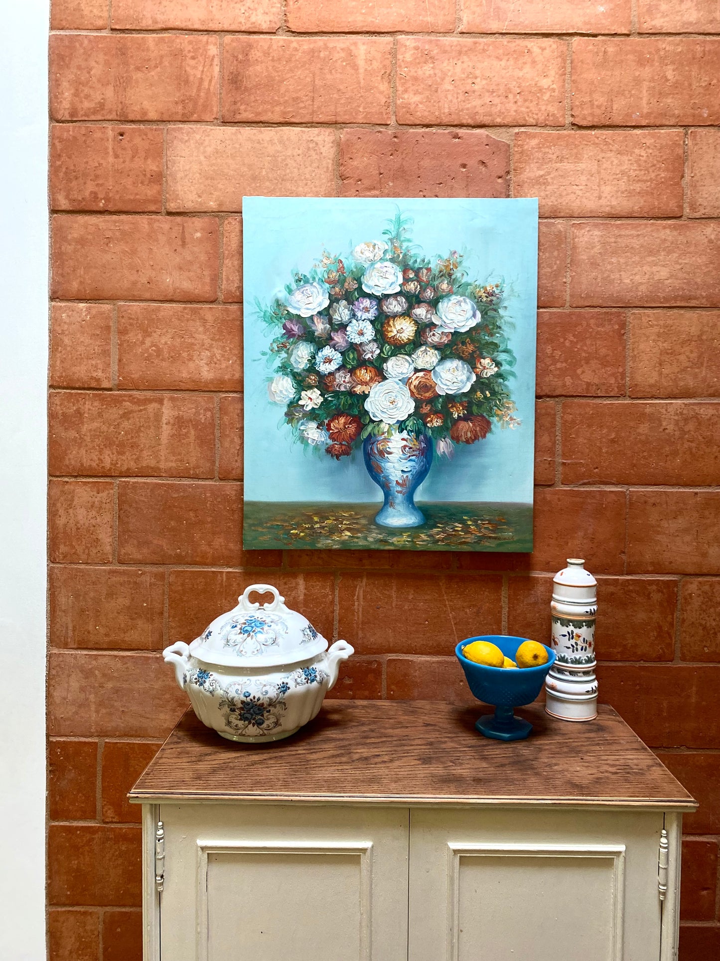 Huile sur toile vintage