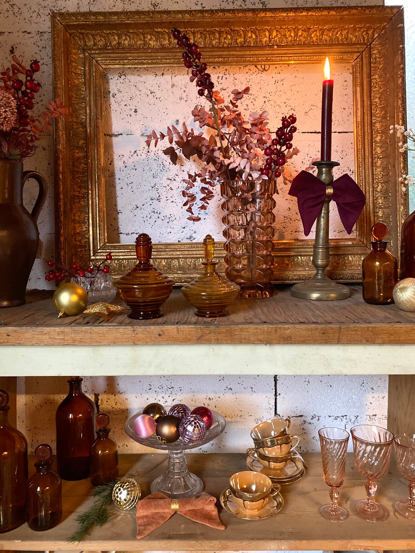 Plat sur pied Art Déco vintage