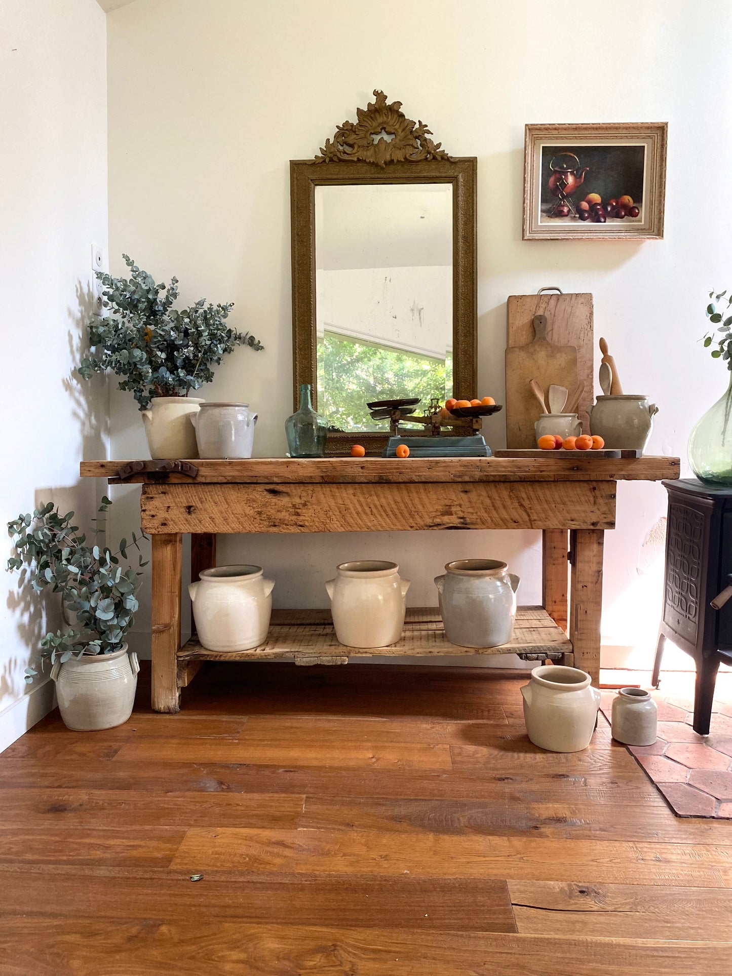 Grand miroir ancien baroque