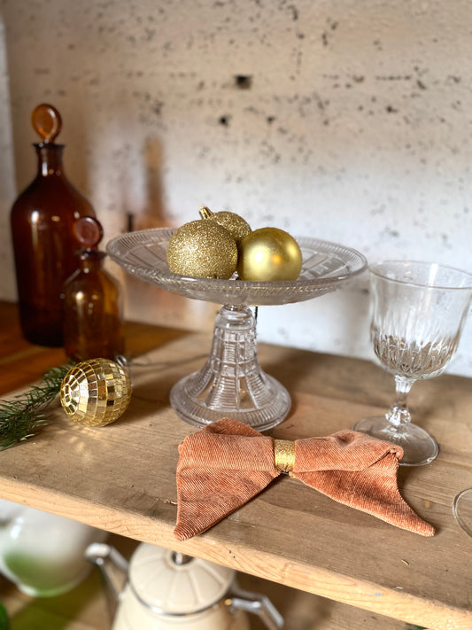 Plat sur pied Art Déco vintage