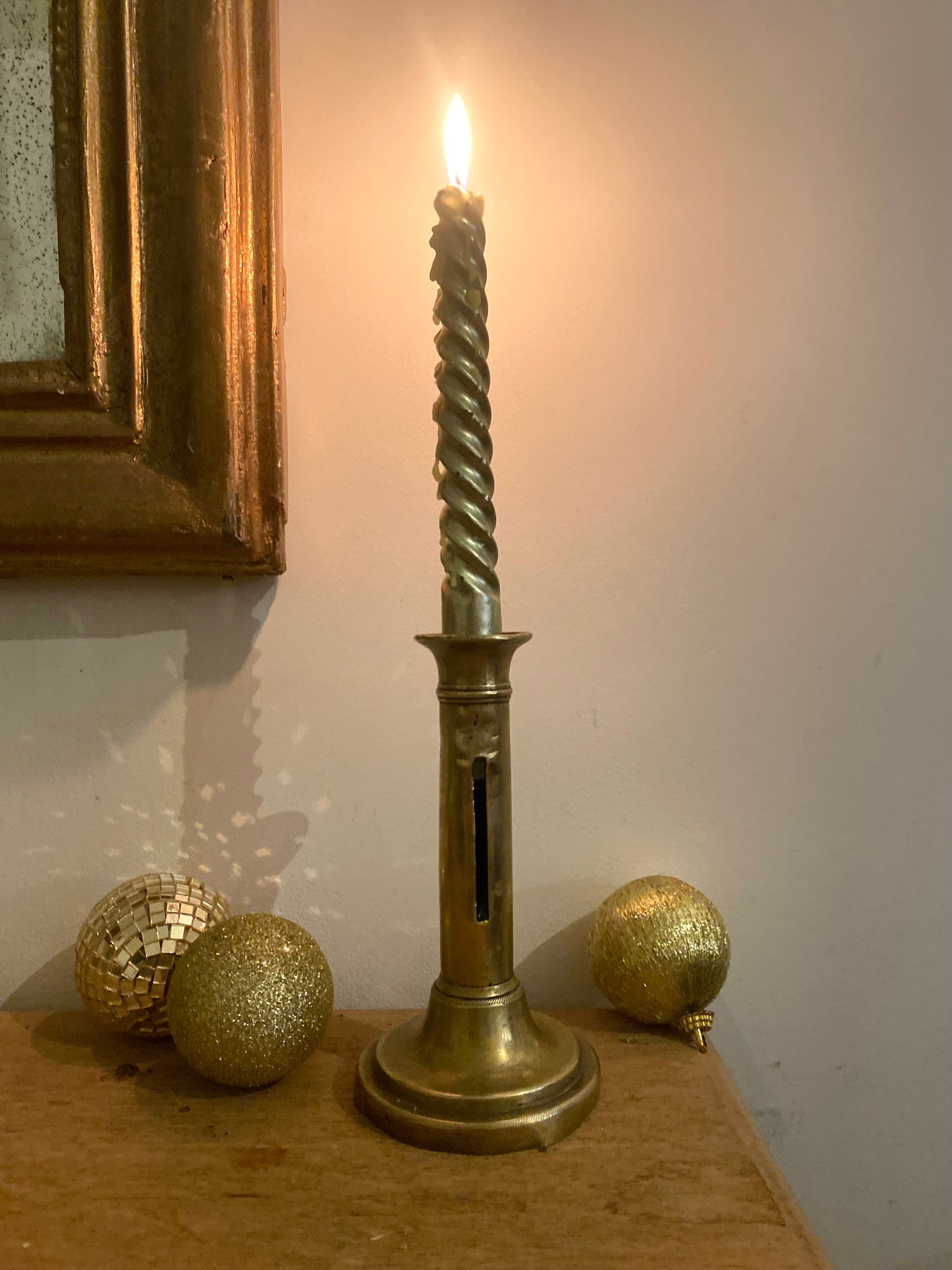 Bougeoir à poussoir XIXe siècle