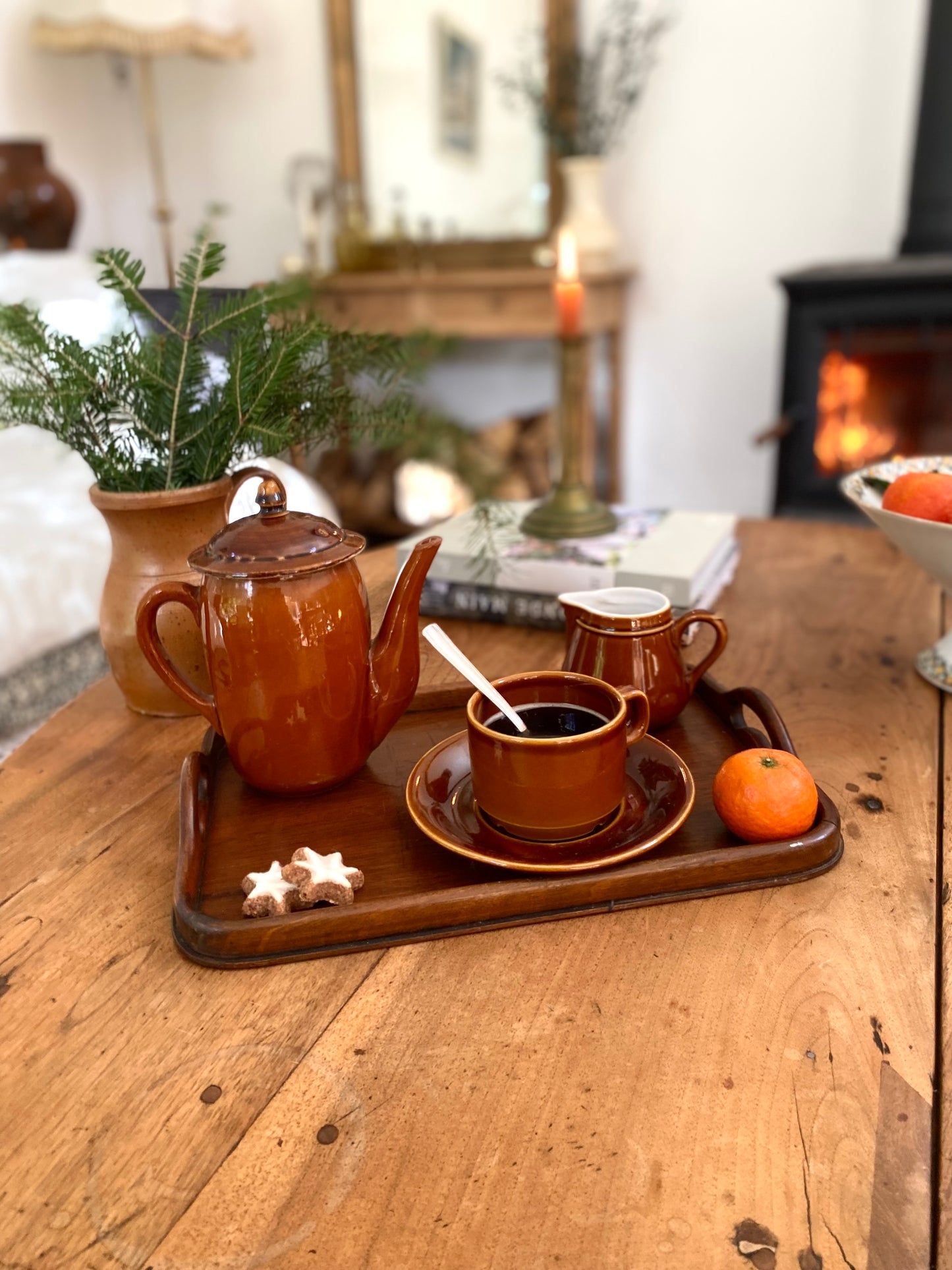 Service à thé en céramique vernissée