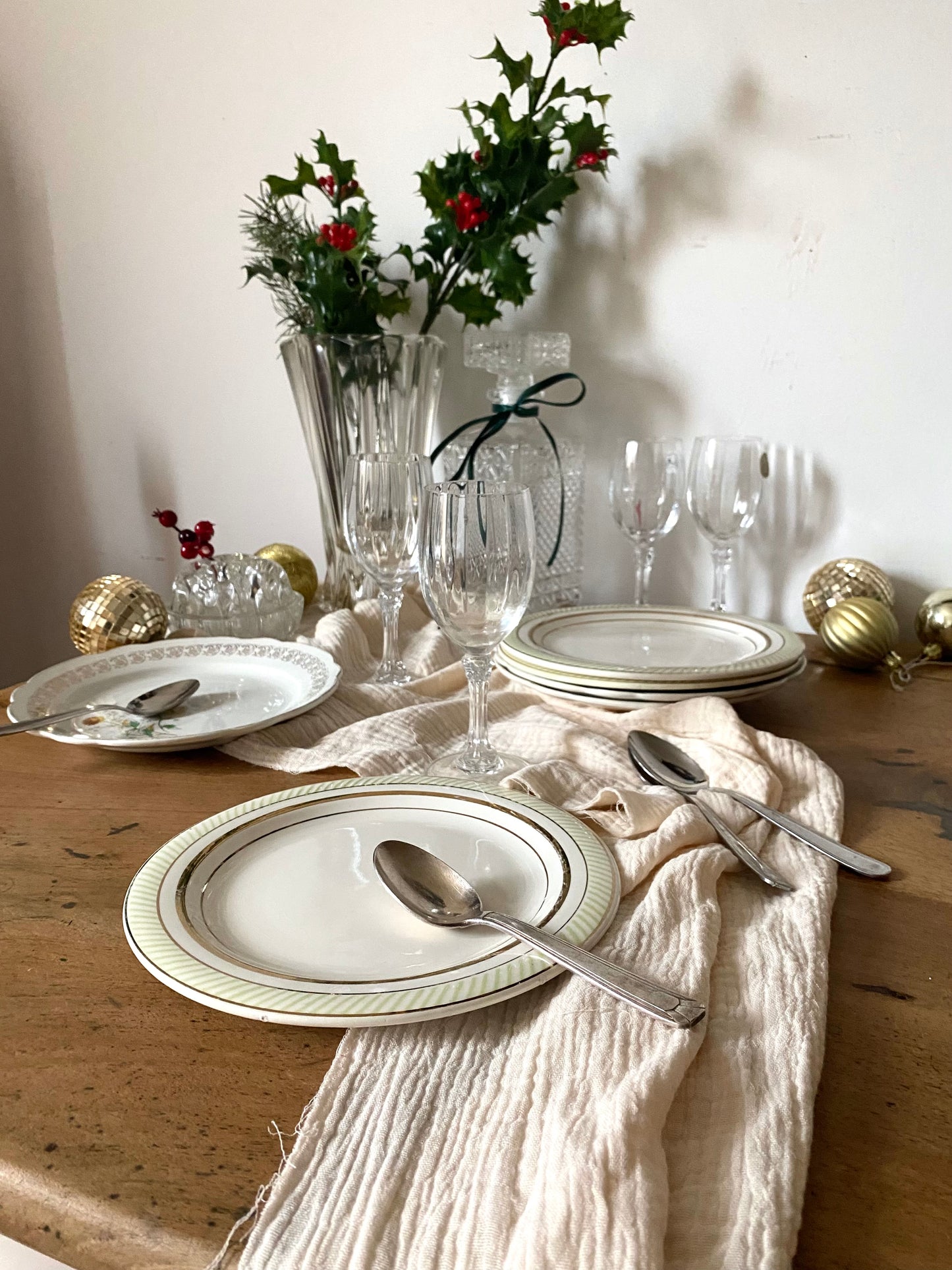 Verres à pied en cristal