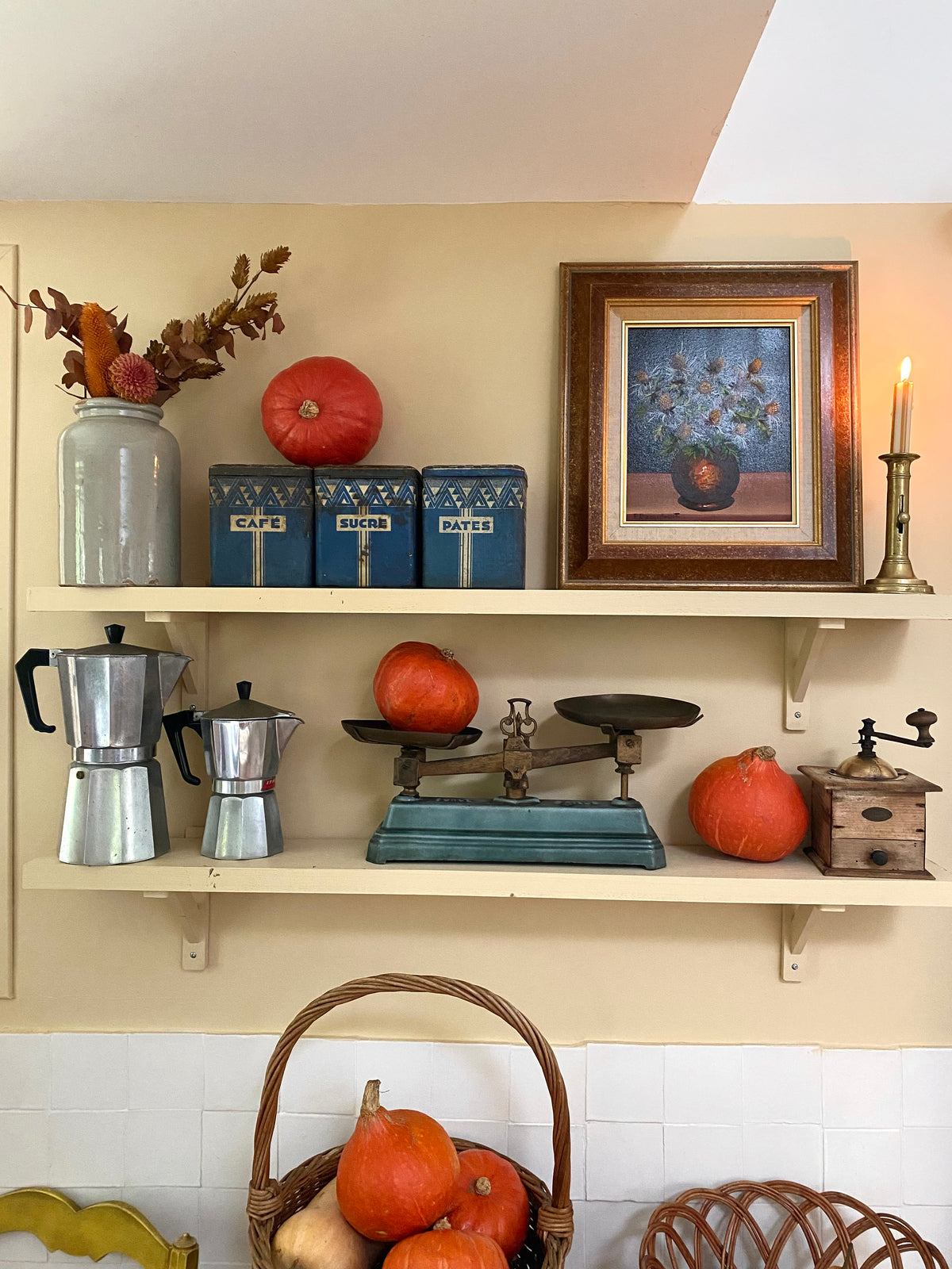 Duo de cafetières italiennes en aluminium, années 50-60