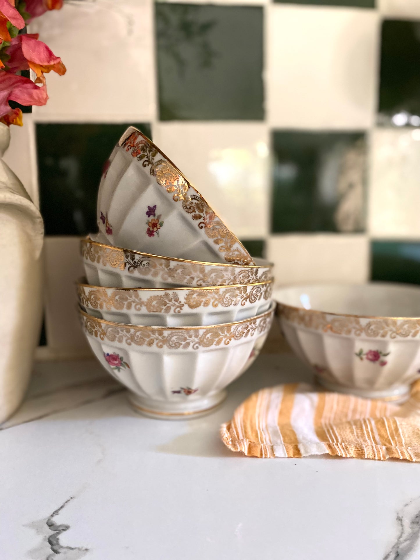 Bols – Porcelaine de Limoges fin du XIXe siècle / début du XXe siècle