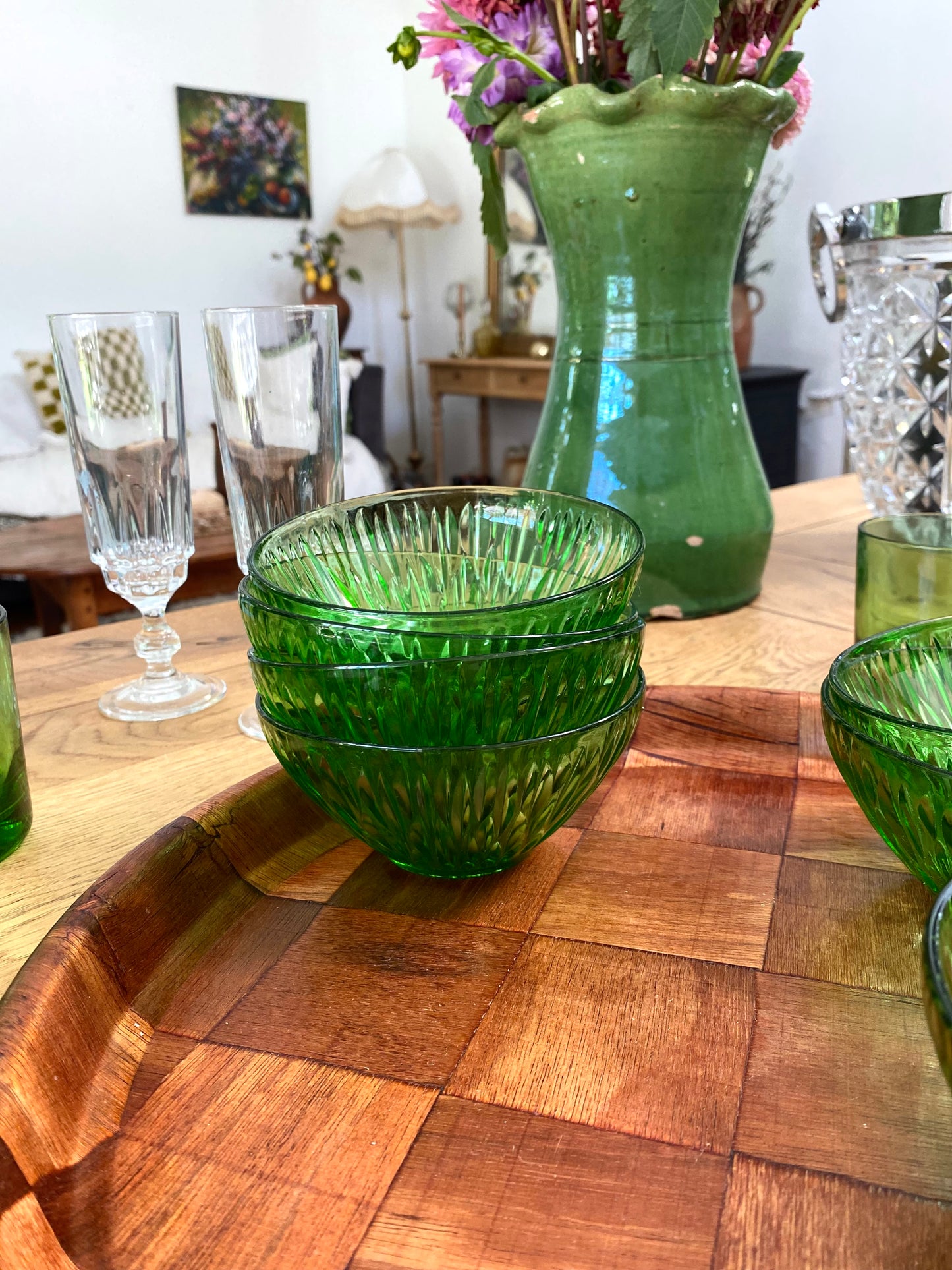 Ramequins en verre vintage