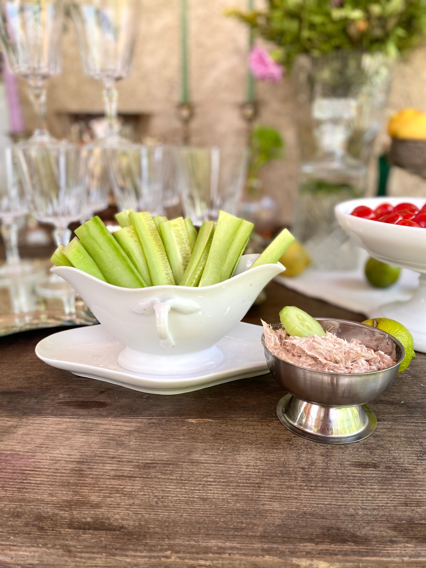 Coupes à glace en inox ancien