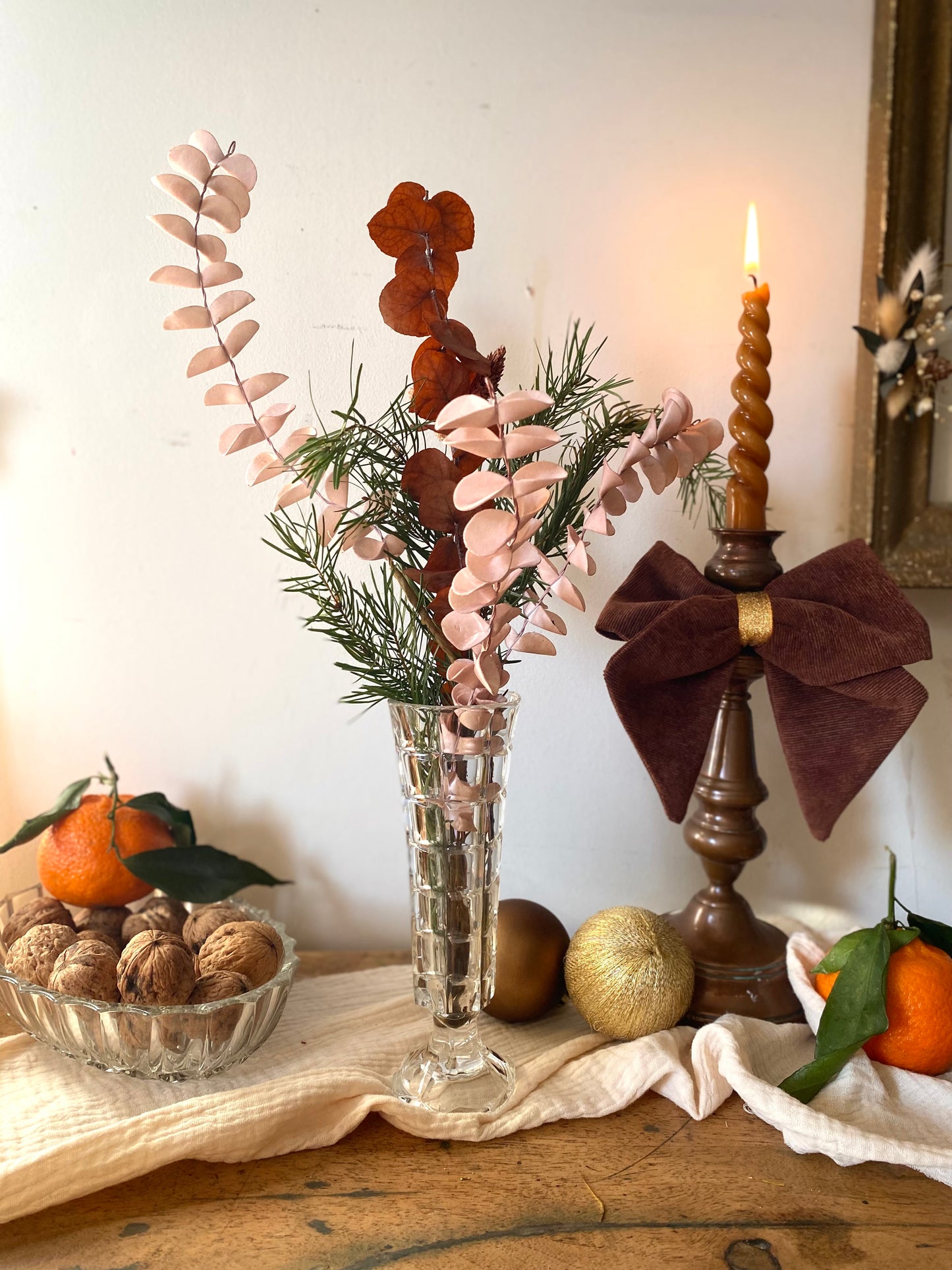 Soliflore en verre vintage