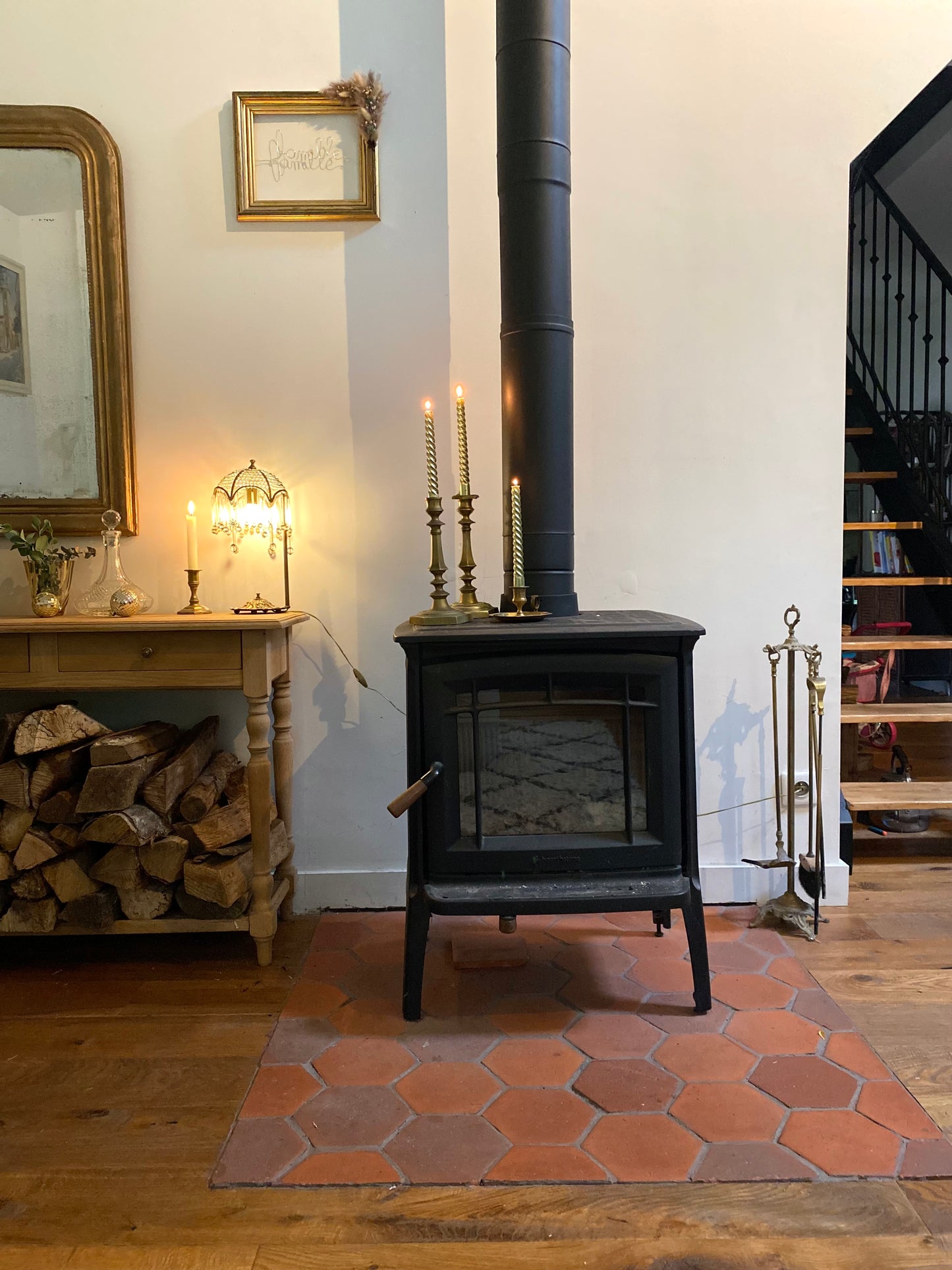 Lampe à pampille Art Déco