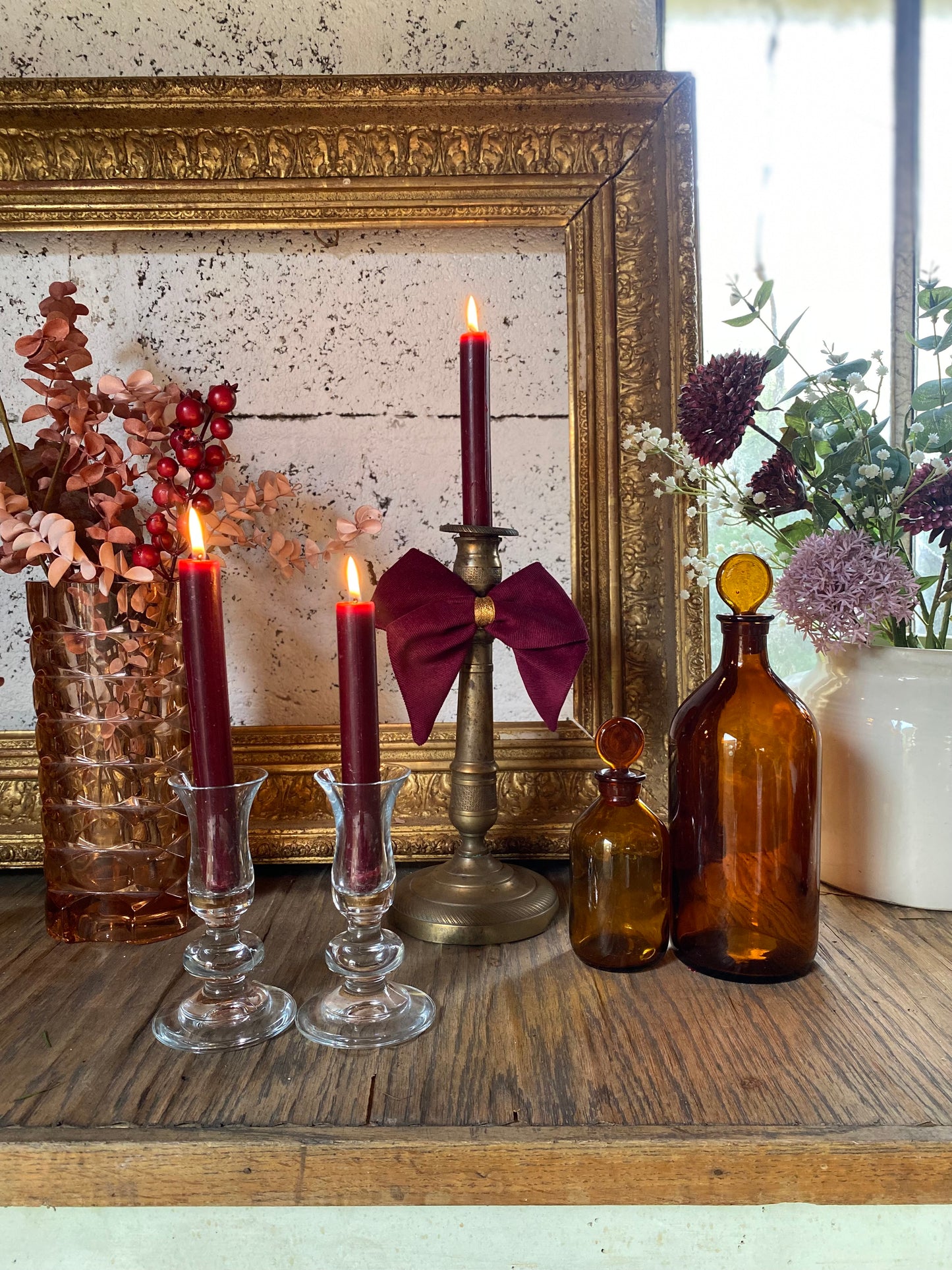 Noeud à bougeoir en velours