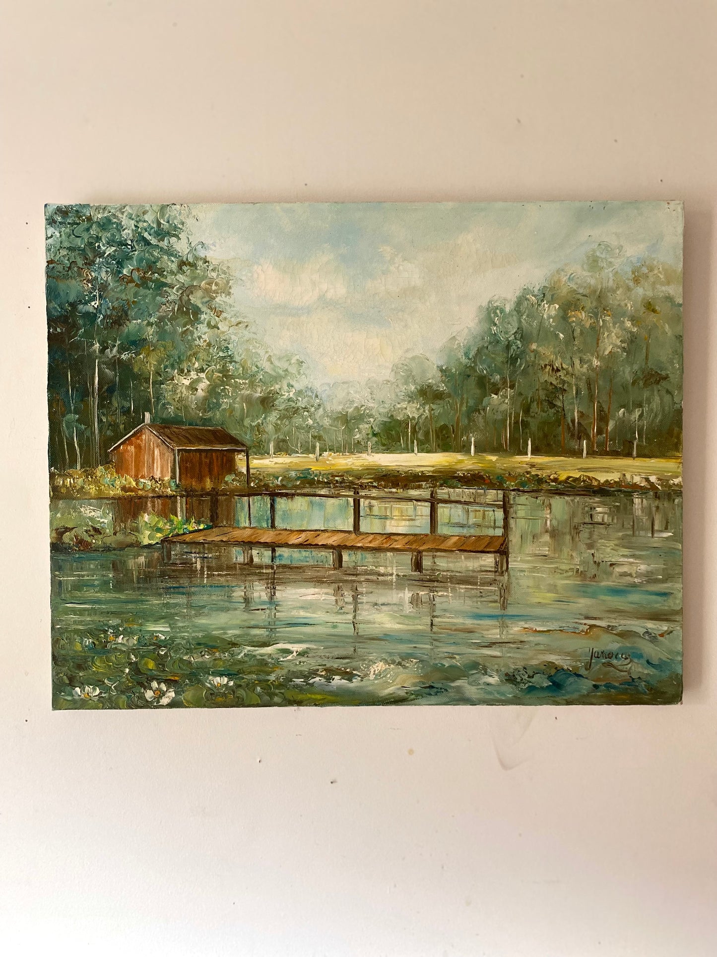 Huile sur toile vintage