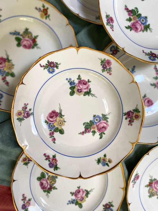 Assiettes creuses en Porcelaine de Foëcy - 1930