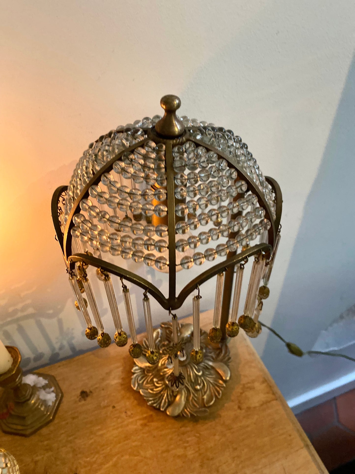 Lampe à pampille Art Déco