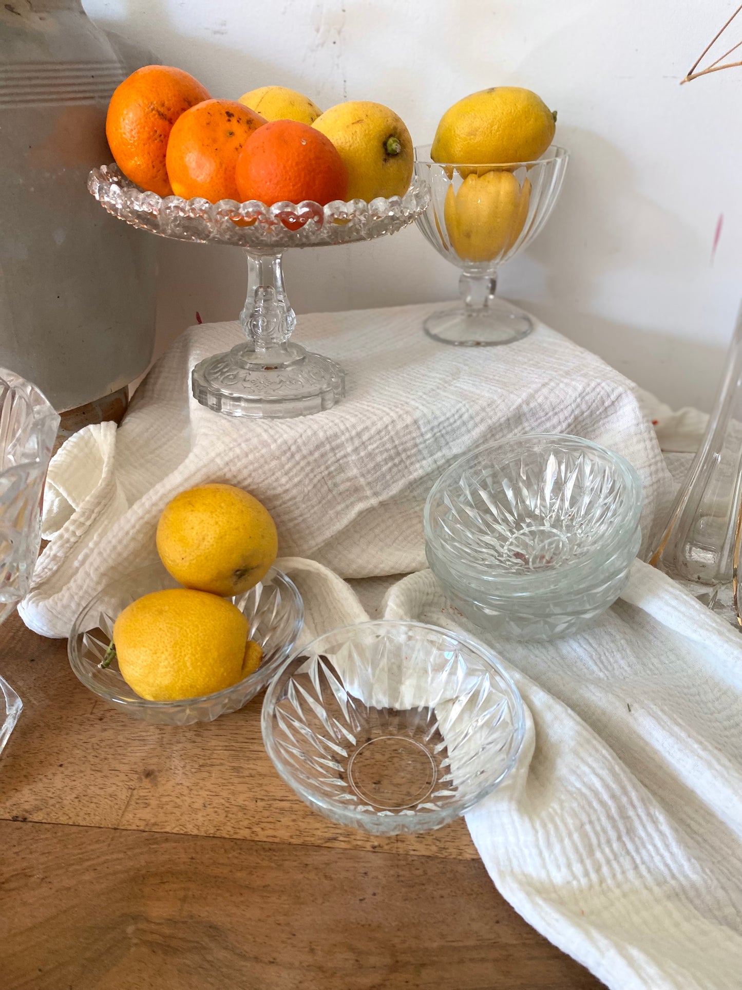 Coupelles en verre moulé 1960