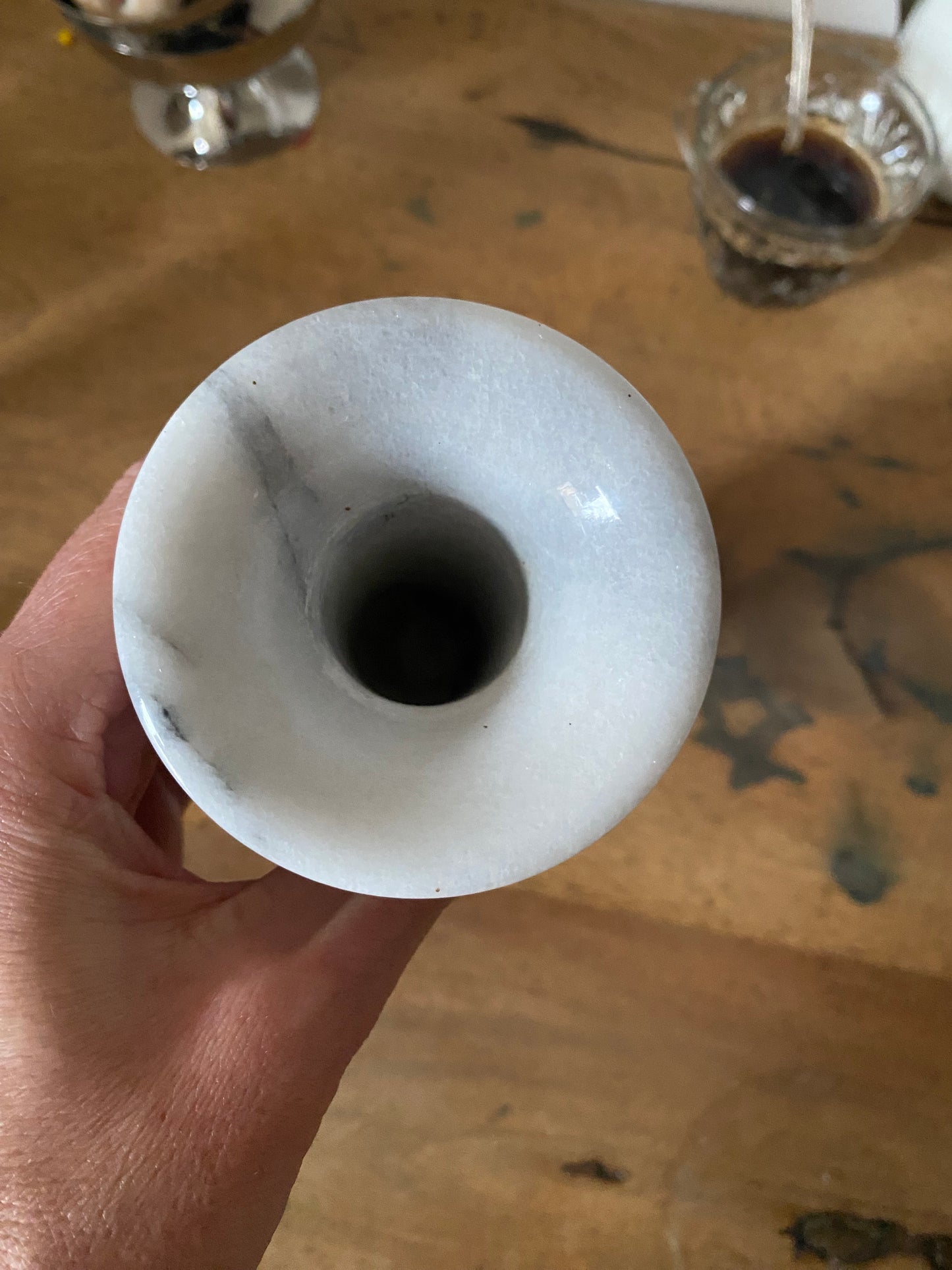 Vase en marbre ancien