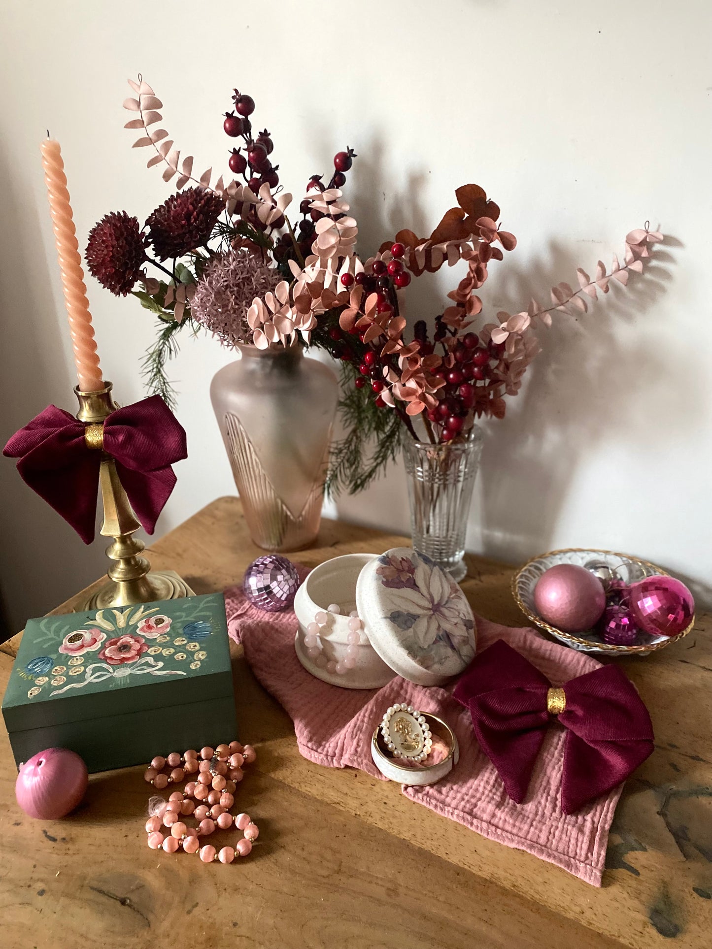 Boite à bijoux 1960 
en faïence de Roanne