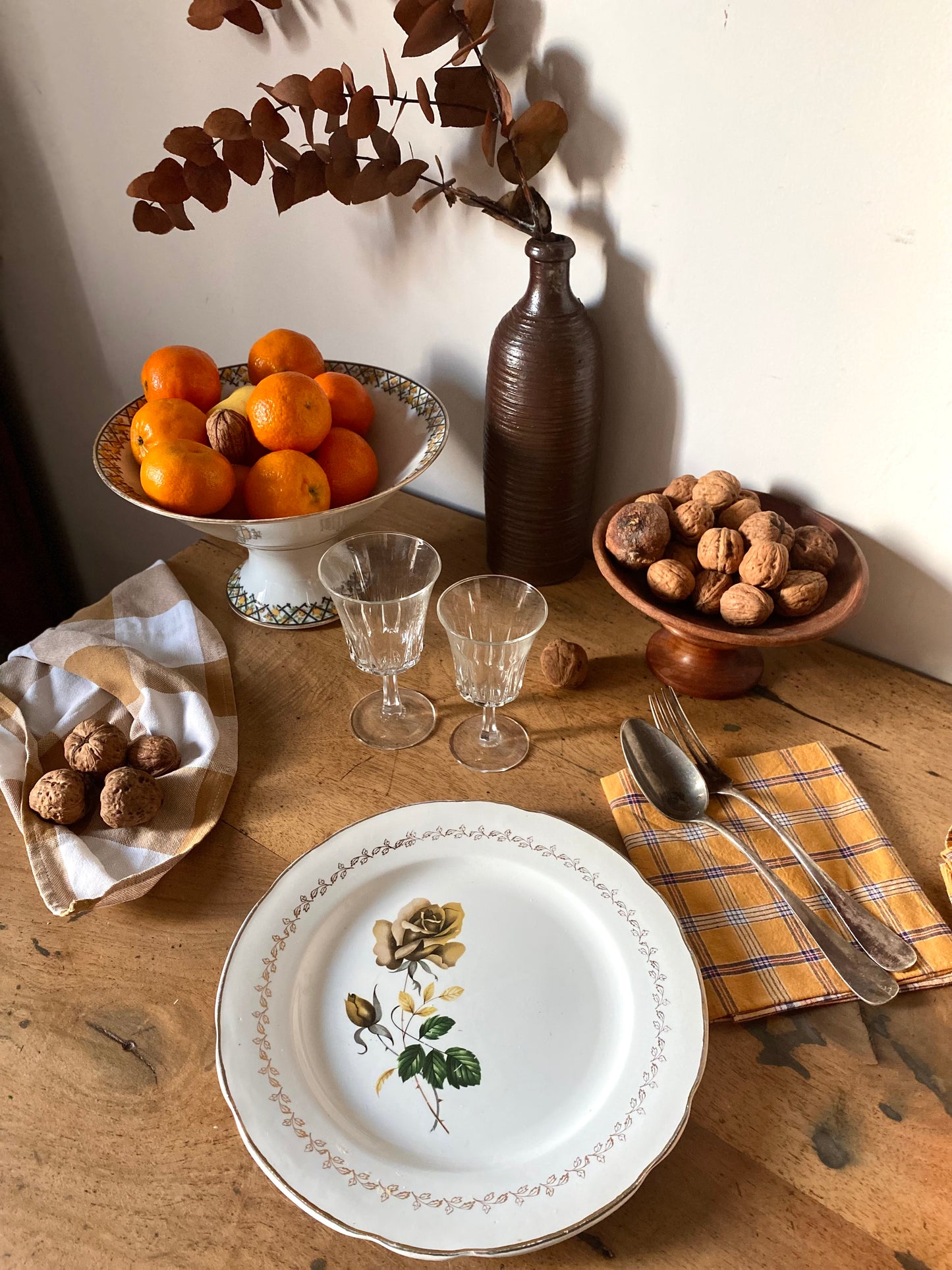 Serviettes de table vintage