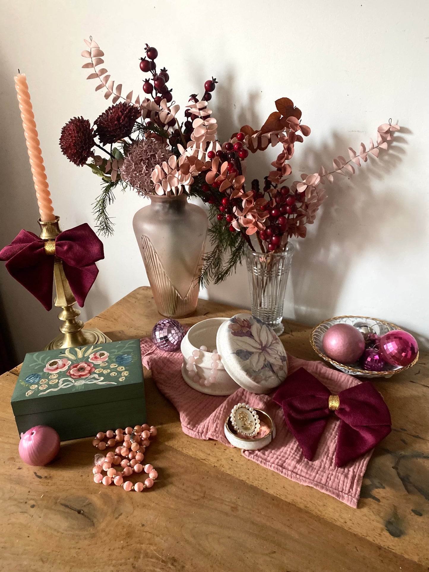 Boite à bijoux 1960 
en faïence de Roanne