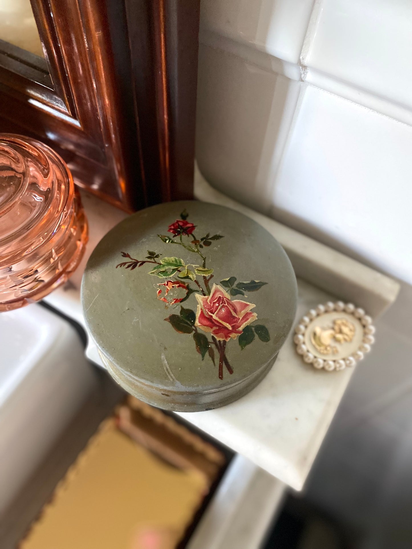 Boîte à poudre Art Déco