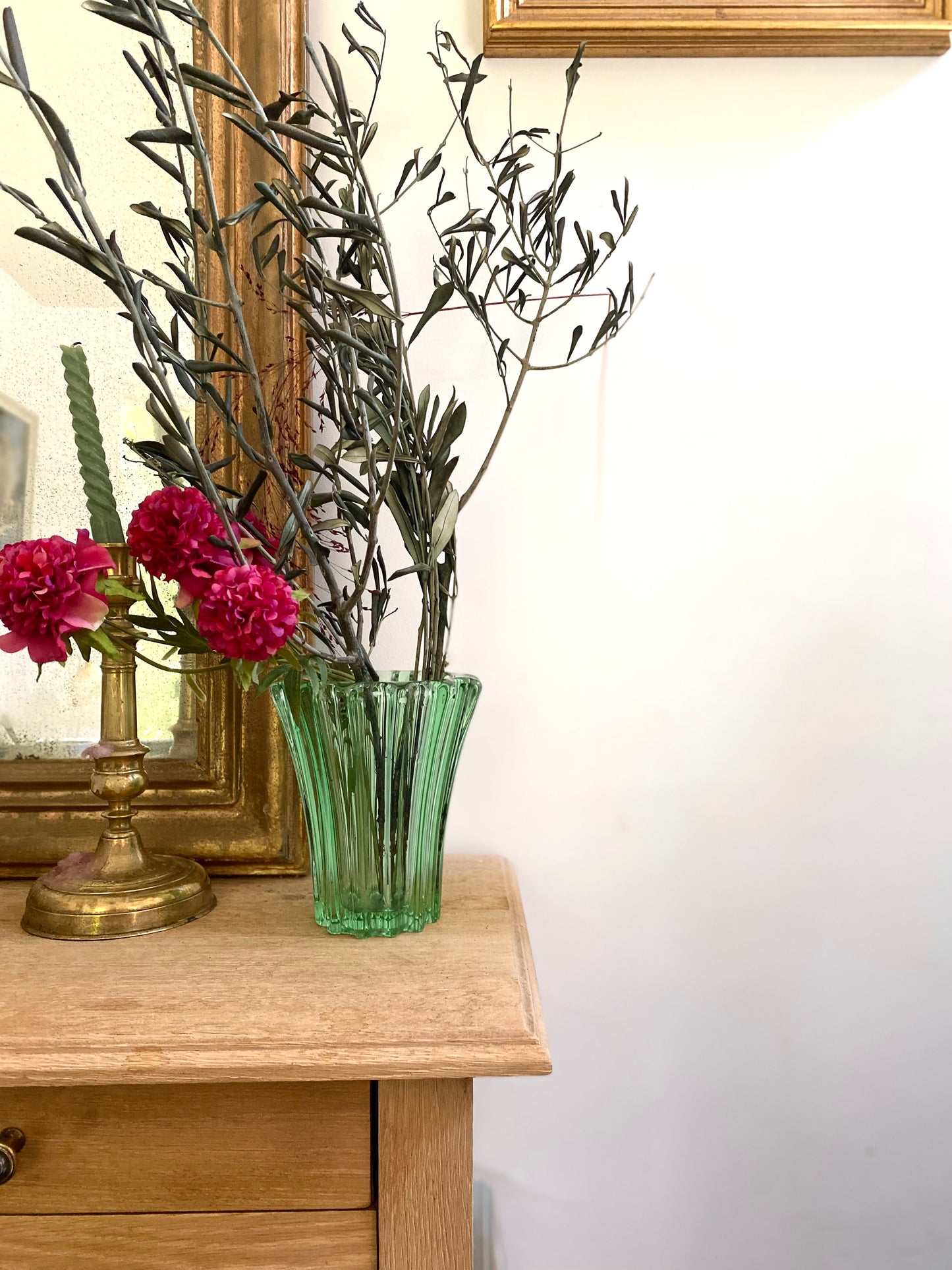 Vase en verre vintage