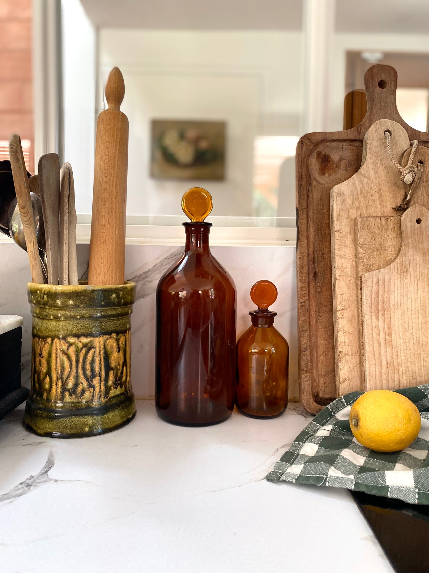 Duo de flacons d’apothicaire - 1930