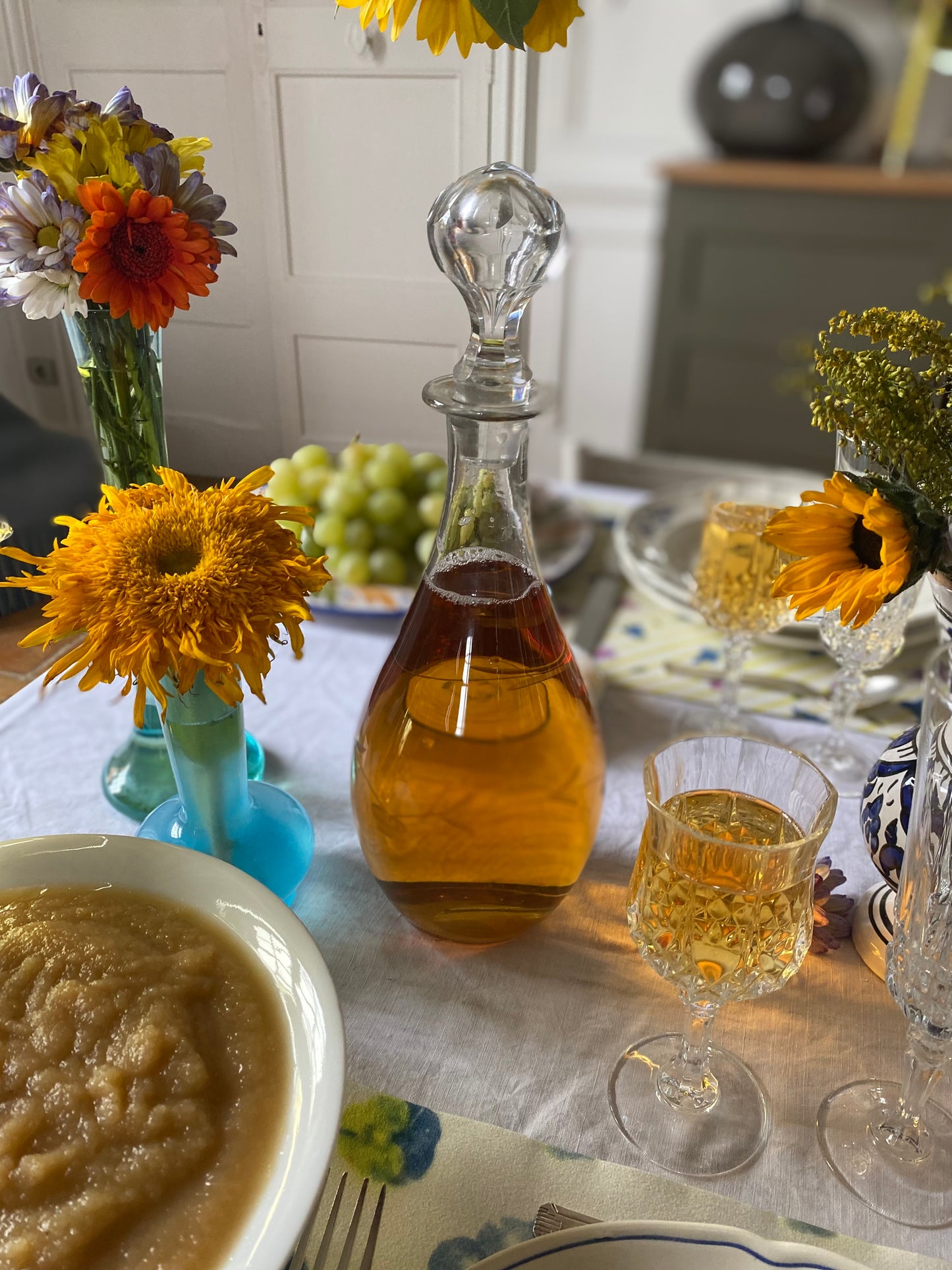 Carafe en verre vintage