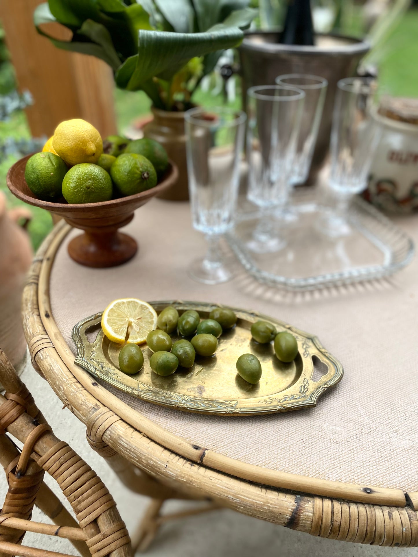 Ravier en laiton ancien