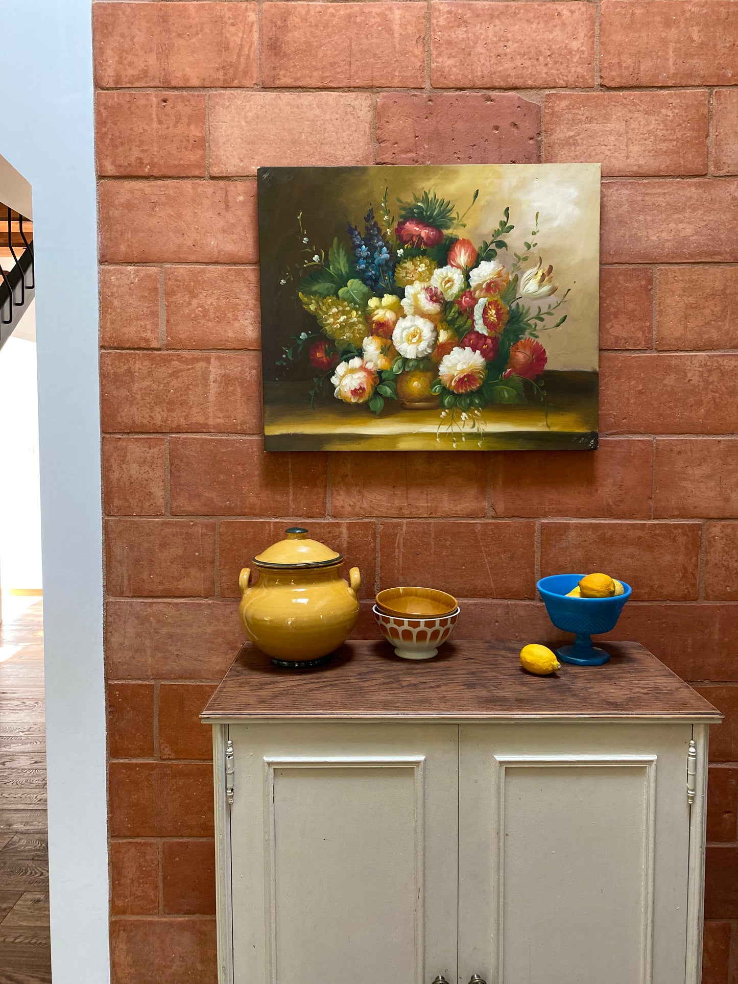 Huile sur toile ancienne